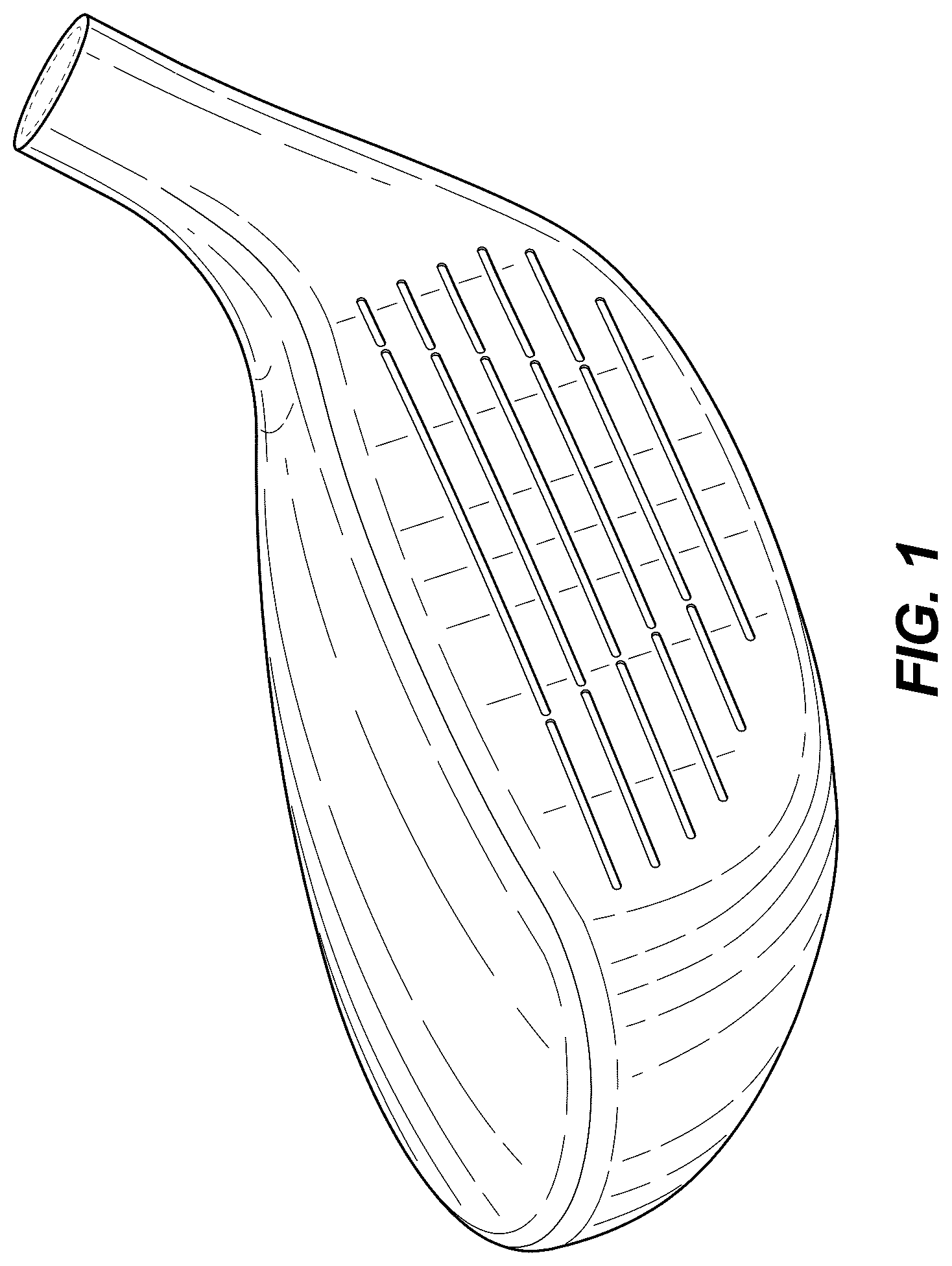 Patent USD1078886 Figure 1 – Golf club head