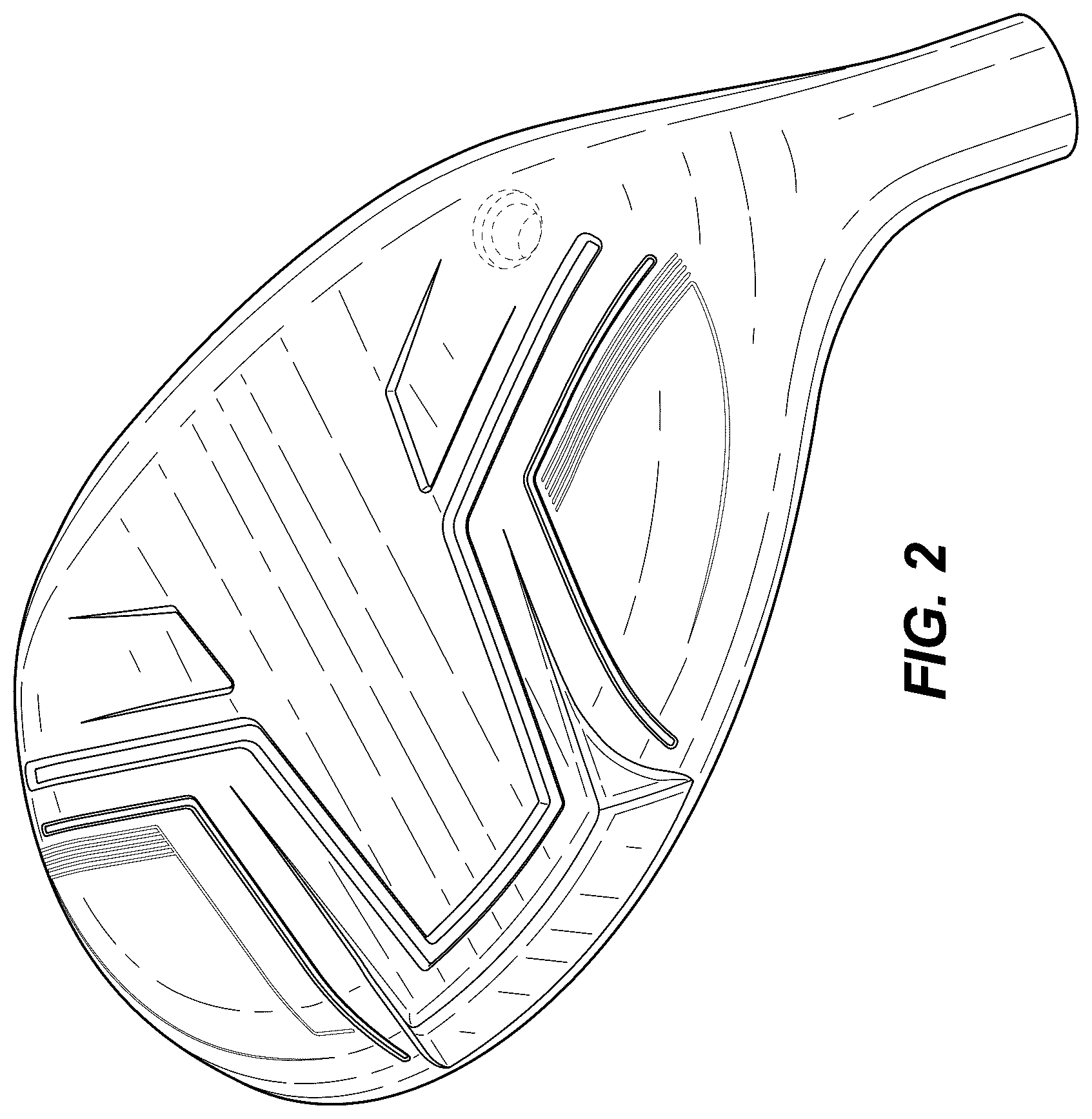 Patent USD1078886 Figure 2 – Golf club head
