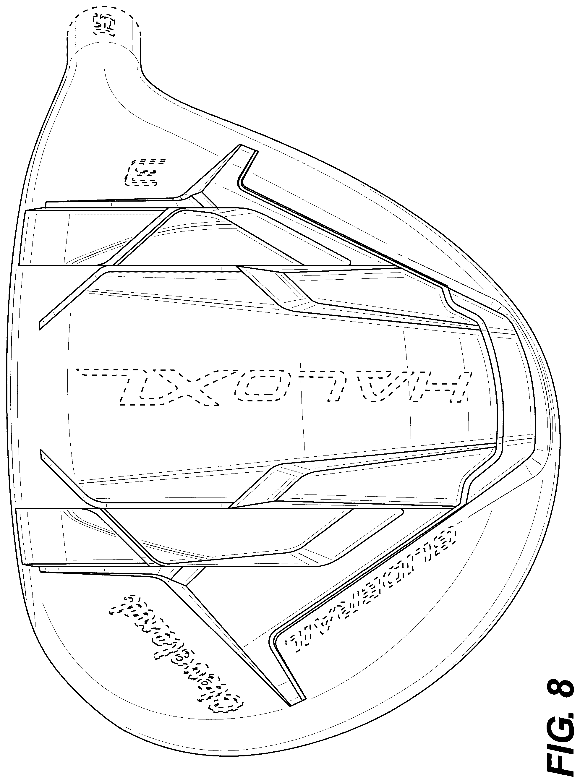 Patent USD1078891 Figure 8 – Golf club head