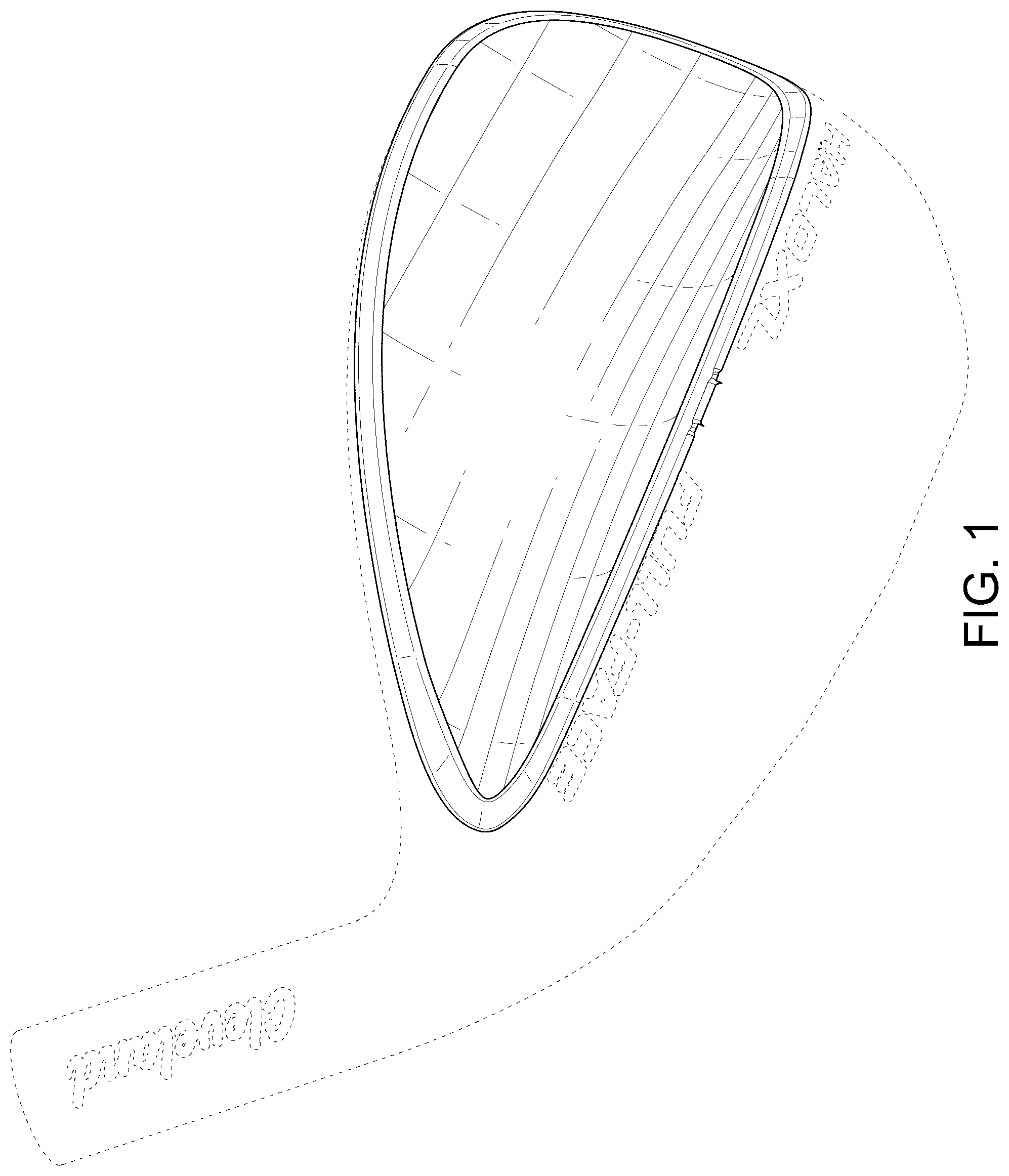 Patent USD1078896 Figure 1 – Golf club head