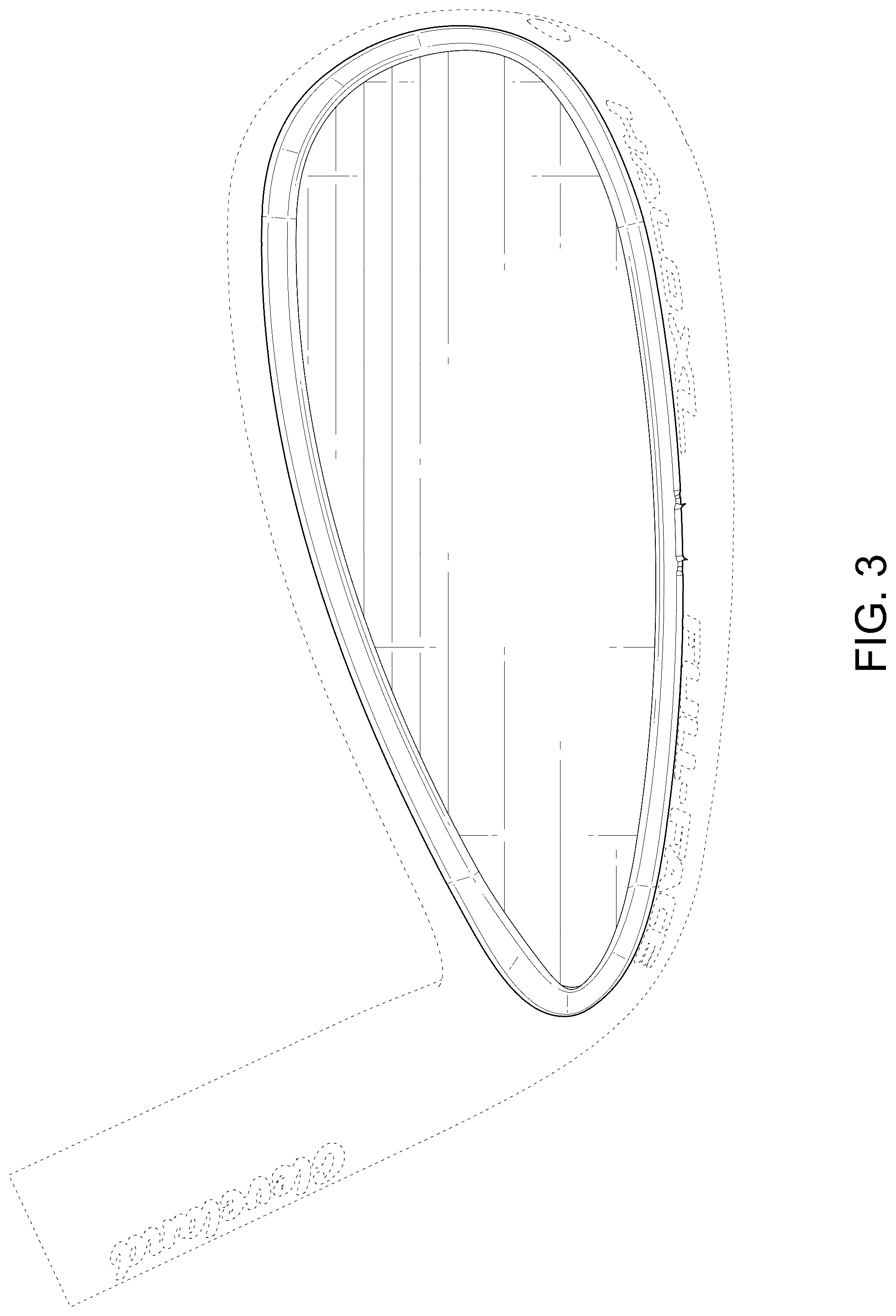 Patent USD1078896 Figure 3 – Golf club head