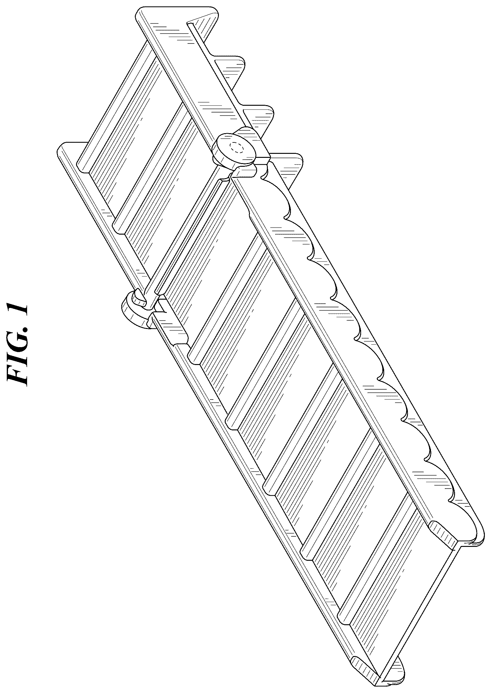 Patent USD1078907 Figure 1 – Ladder and slide toy