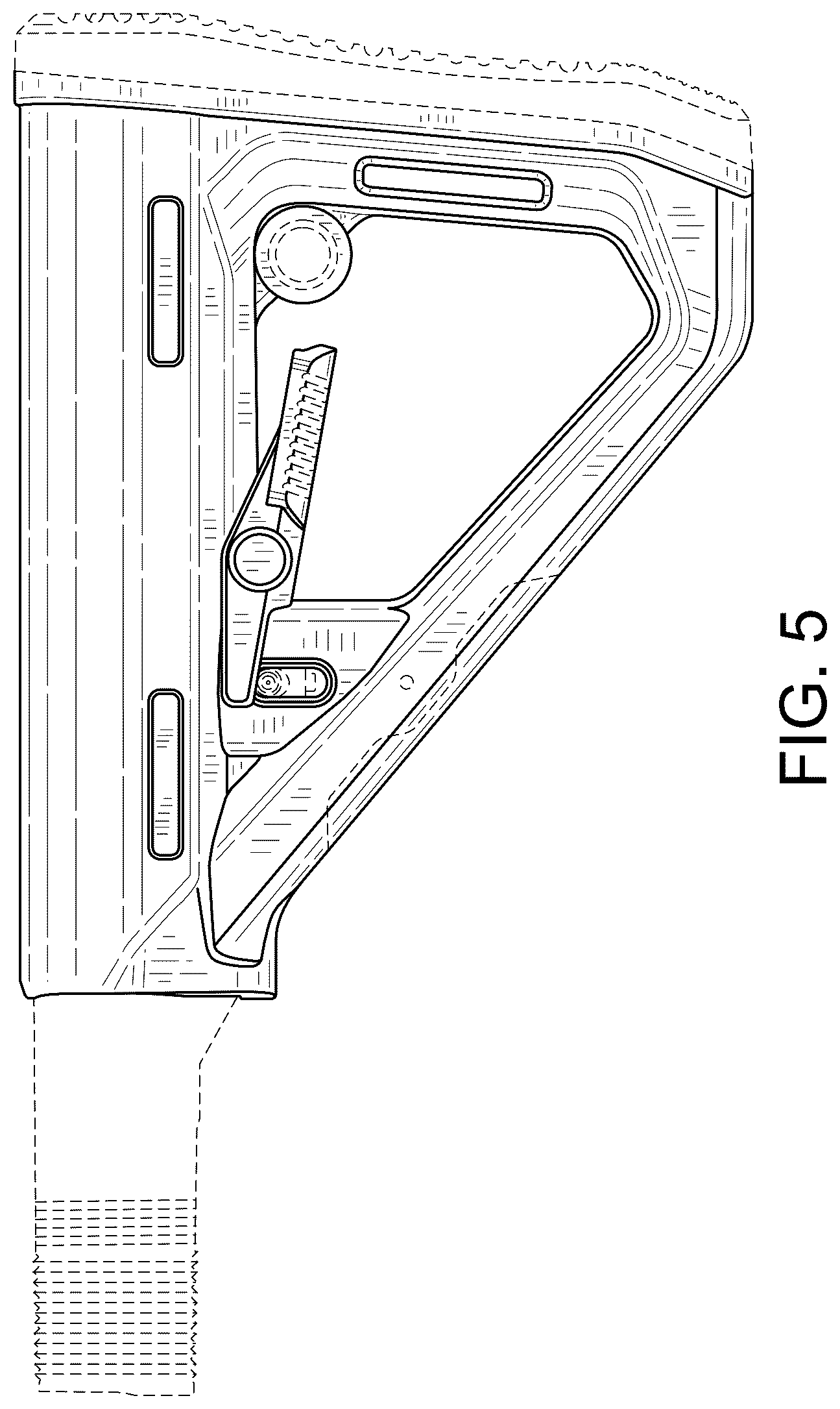 Patent USD1078911 Figure 5 – Firearm stock, toy and/or replica