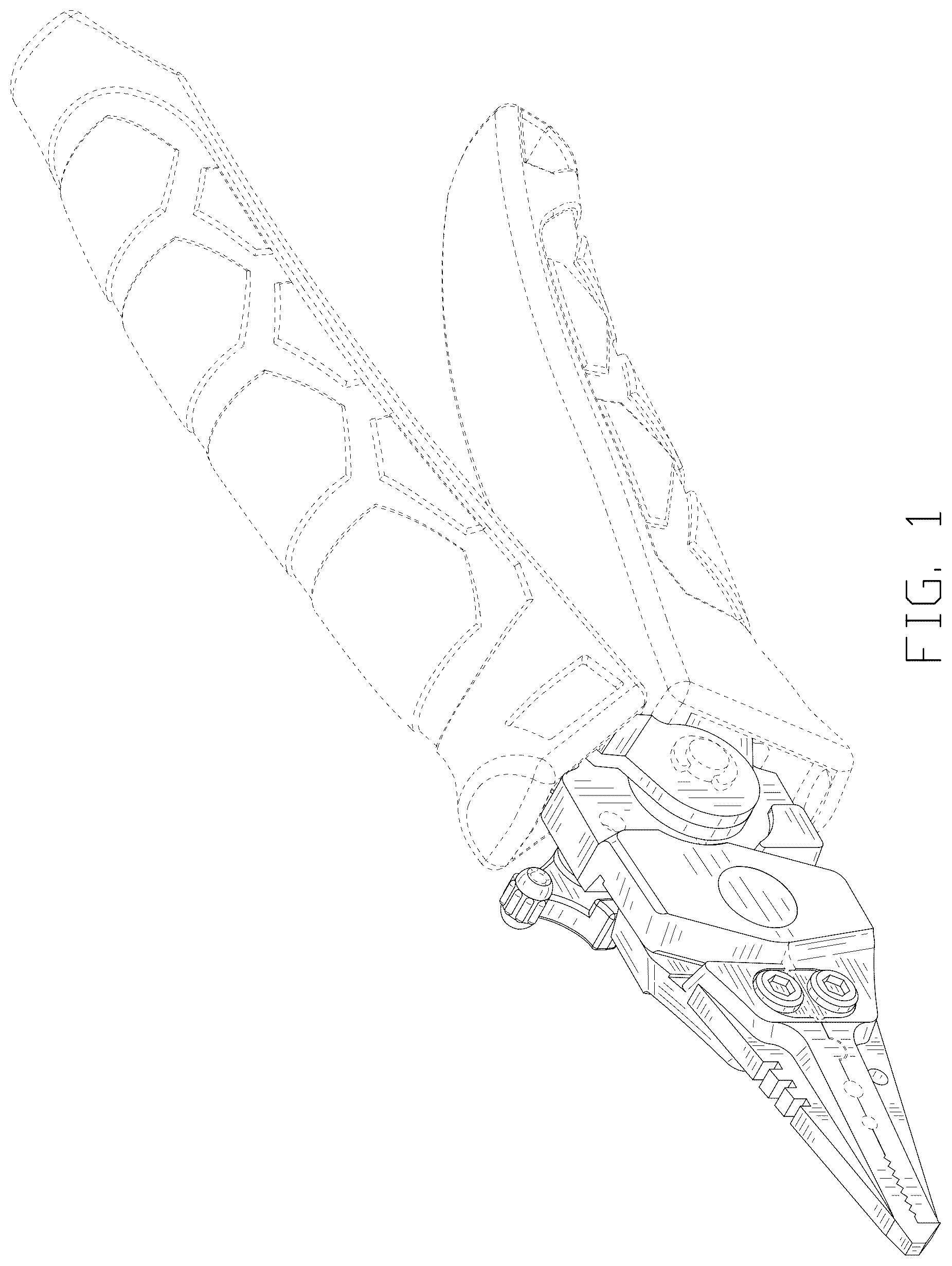 Patent USD1078922 Figure 1 – Fishing pliers