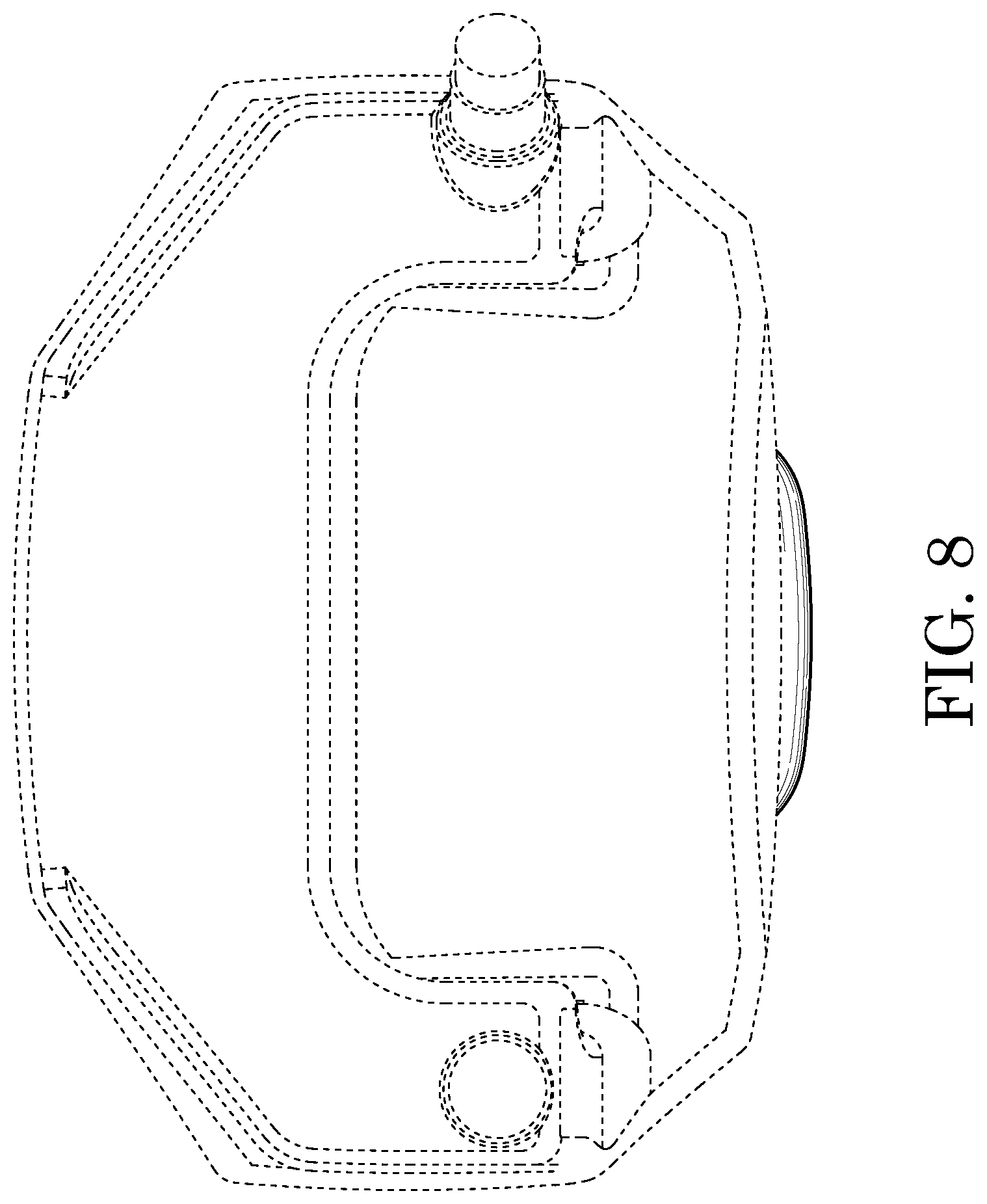 Patent USD1078927 Figure 8 – Back-mounted spray apparatus