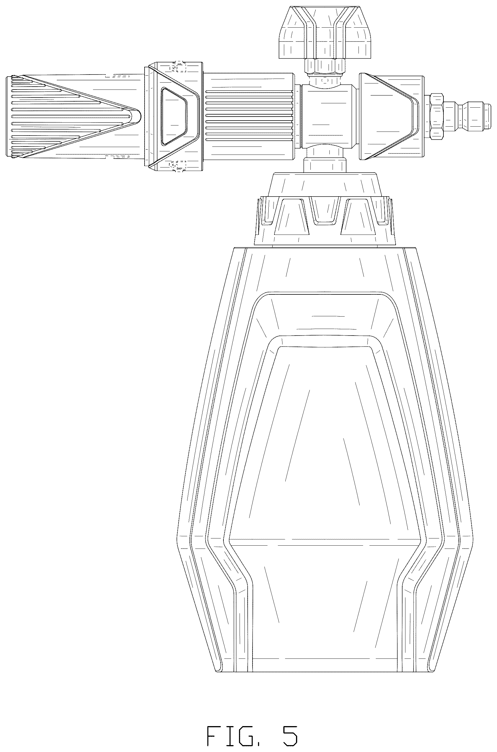 Patent USD1078931 Figure 5 – Foam cannon for pressure washer