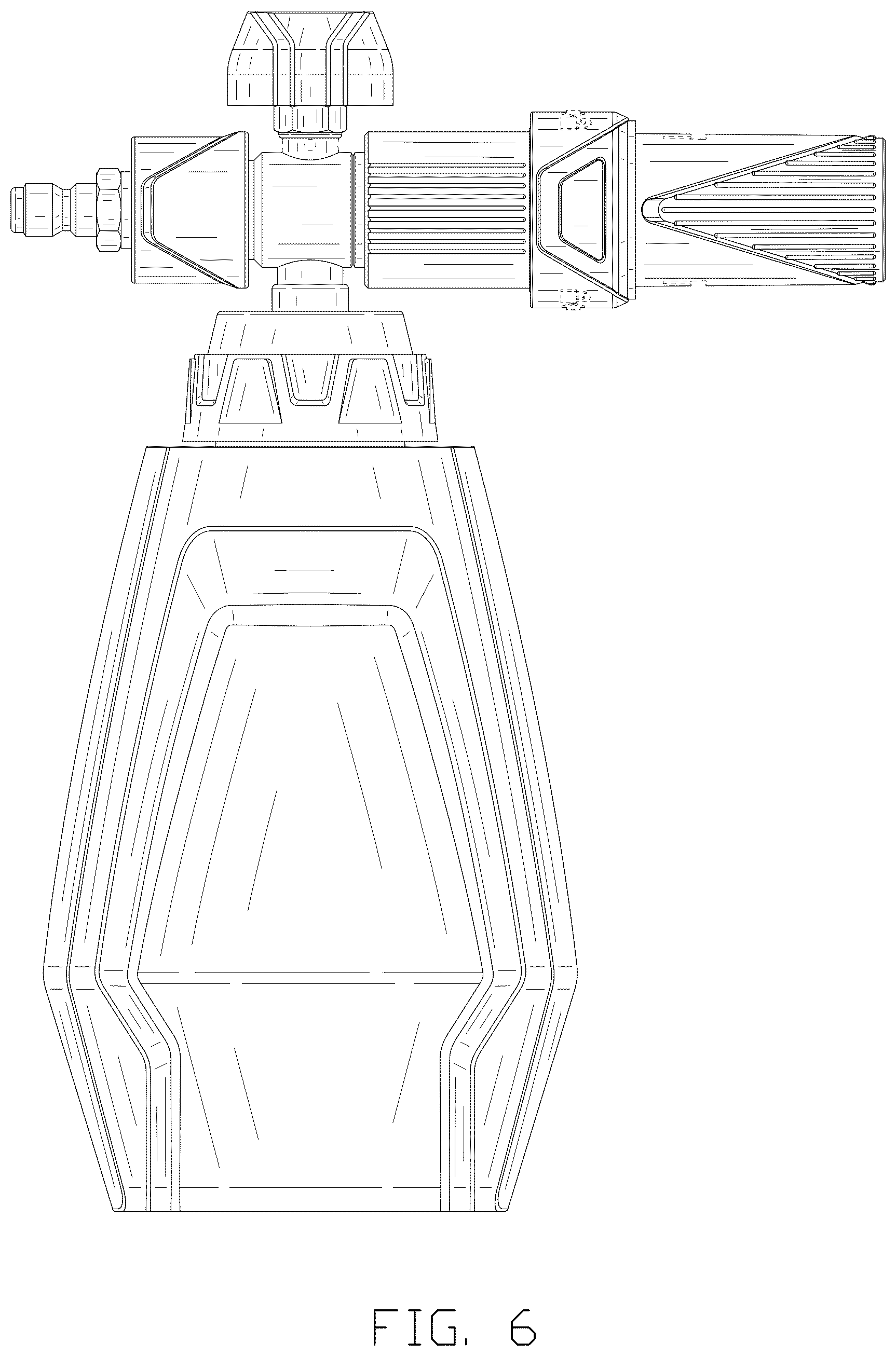 Patent USD1078931 Figure 6 – Foam cannon for pressure washer