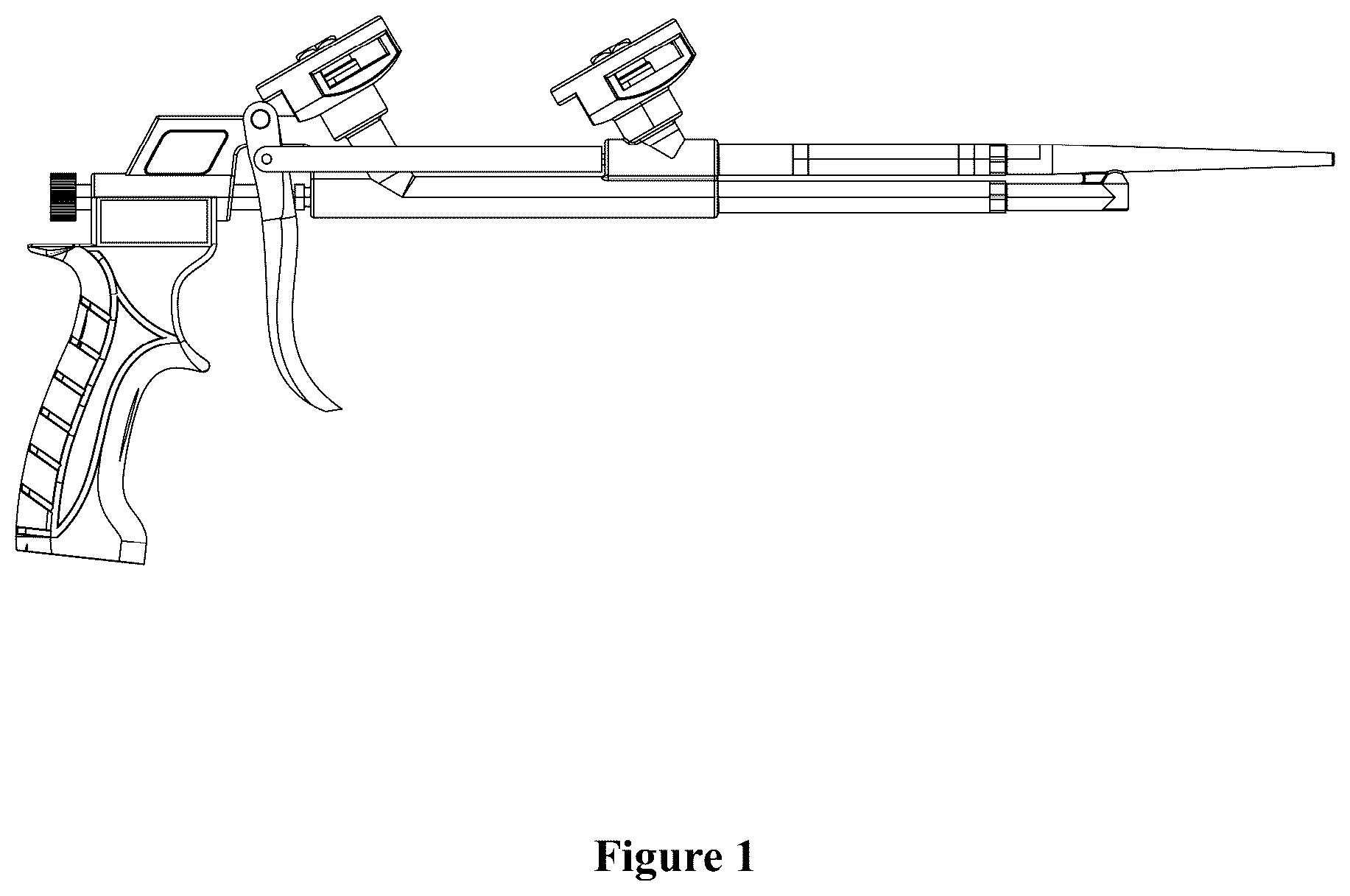 Patent USD1078932 Figure 1 – Glue gun