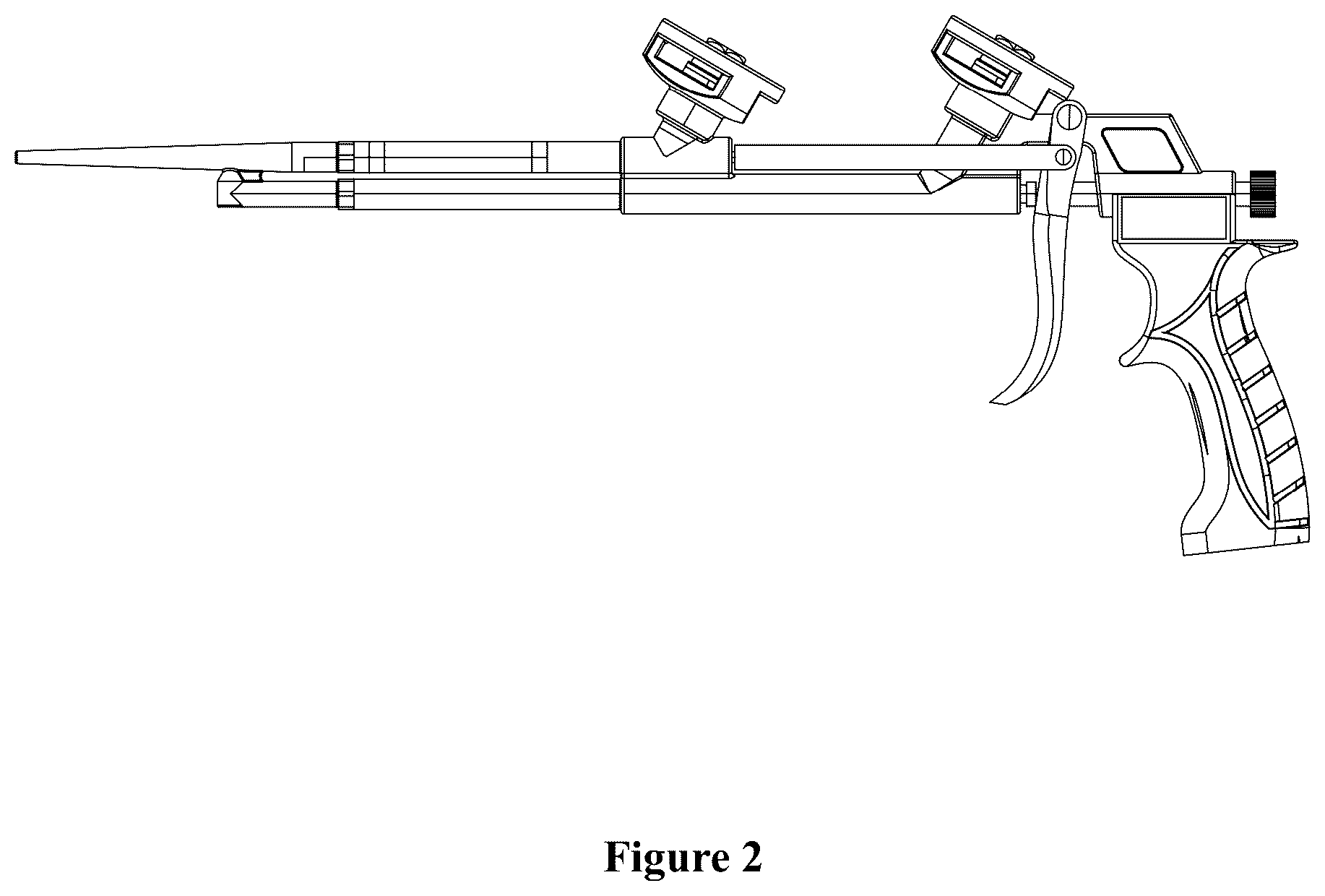 Patent USD1078932 Figure 2 – Glue gun