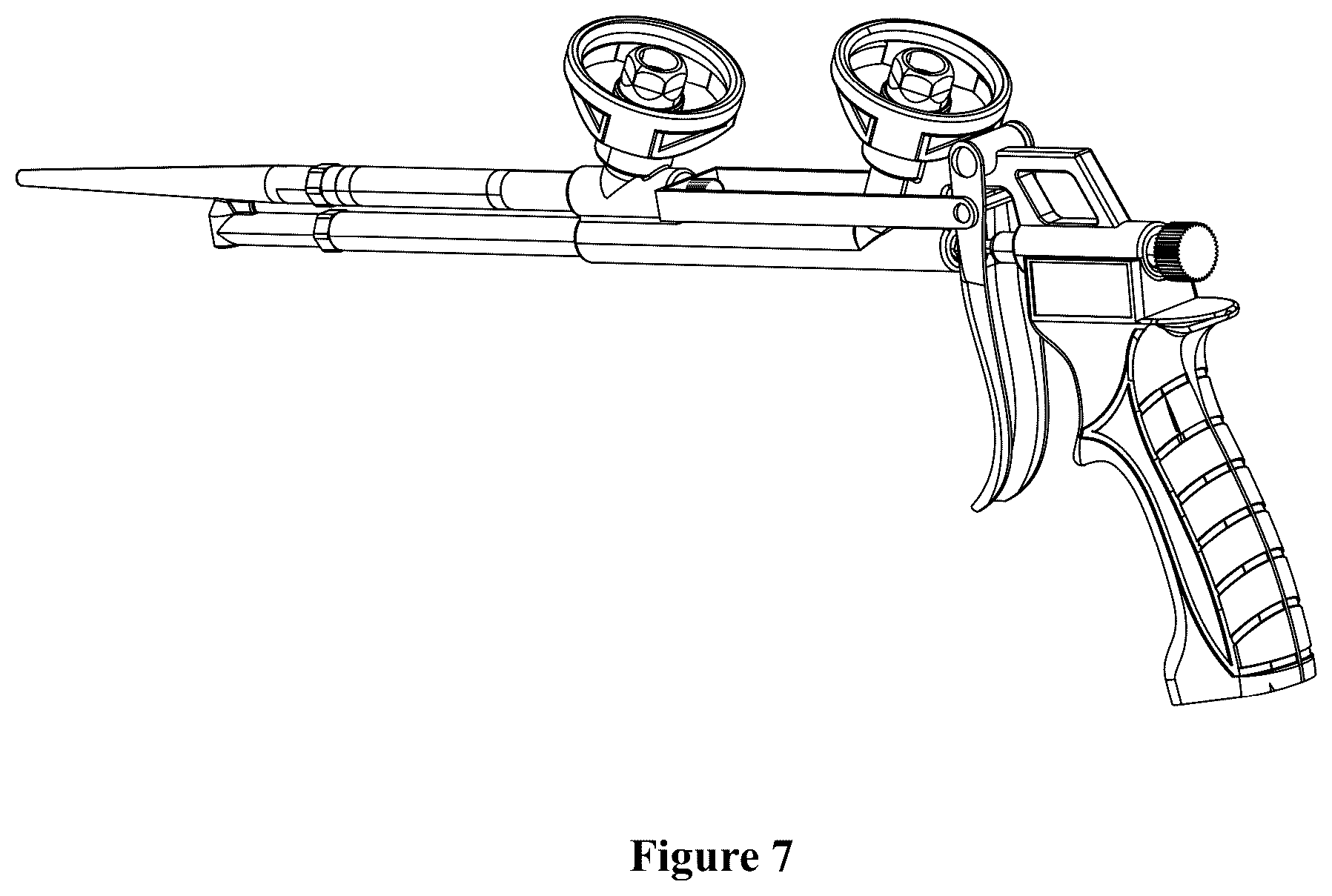 Patent USD1078932 Figure 7 – Glue gun