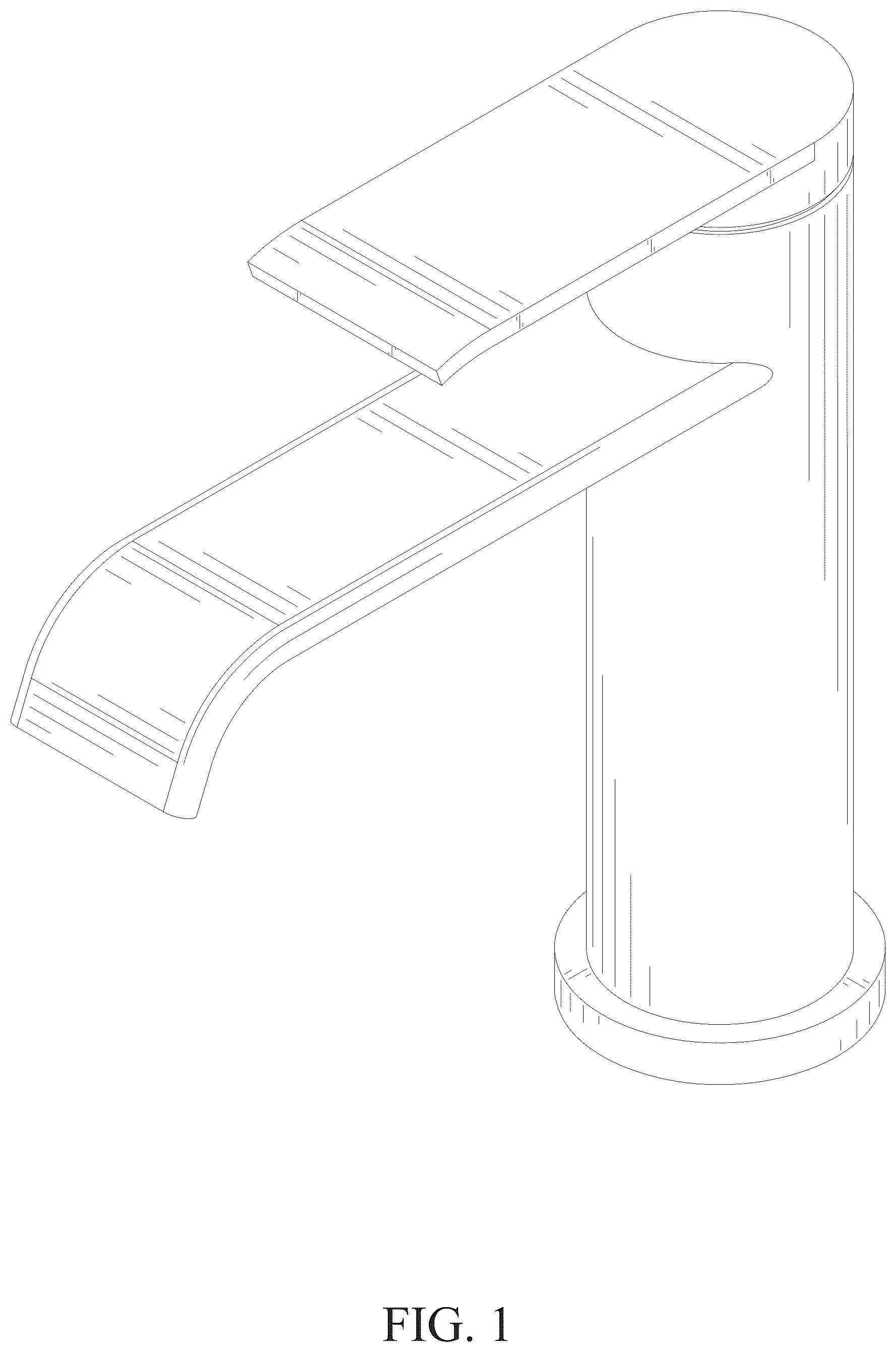 Patent USD1078938 Figure 1 – Faucet