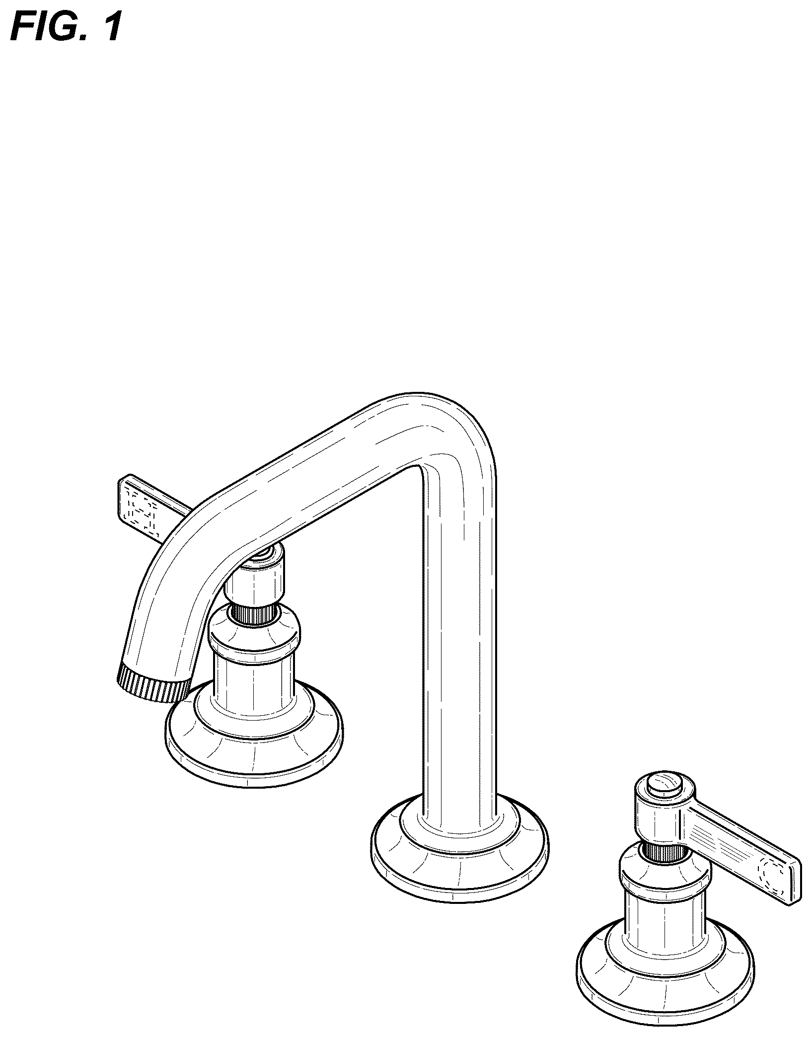 Patent USD1078941 Figure 1 – Faucet