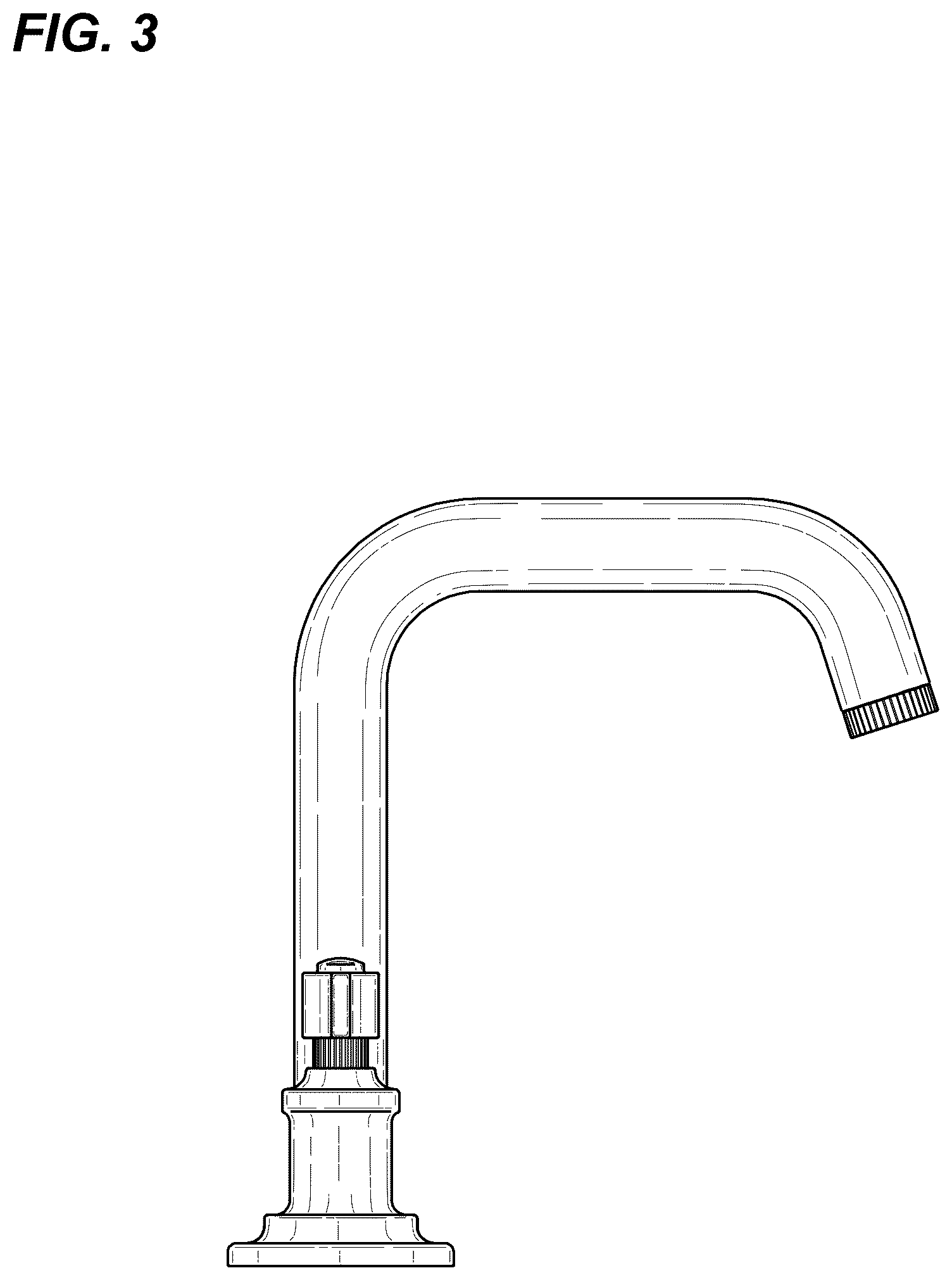 Patent USD1078941 Figure 3 – Faucet