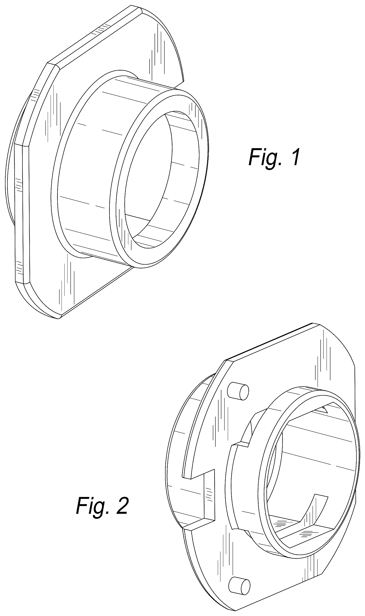 Patent USD1078947 Figure 1 – Inlet locking collar for hose reel