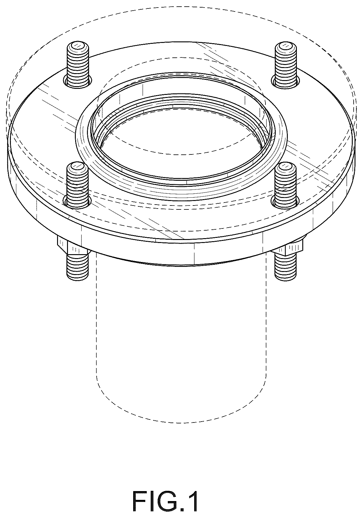 Patent USD1078950 Figure 1 – Foreline flange assembly