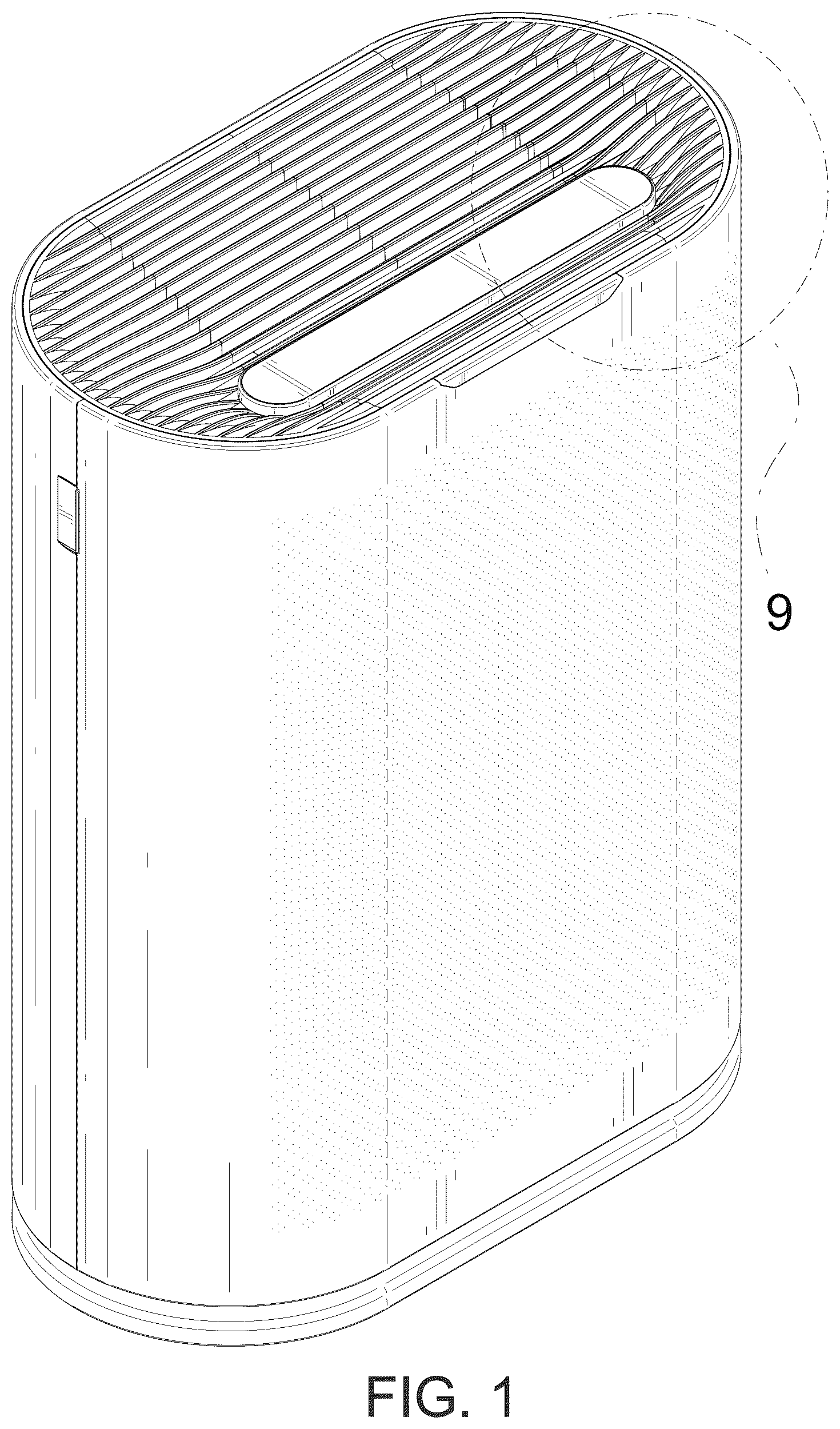 Patent USD1078969 Figure 1 – Air purifier