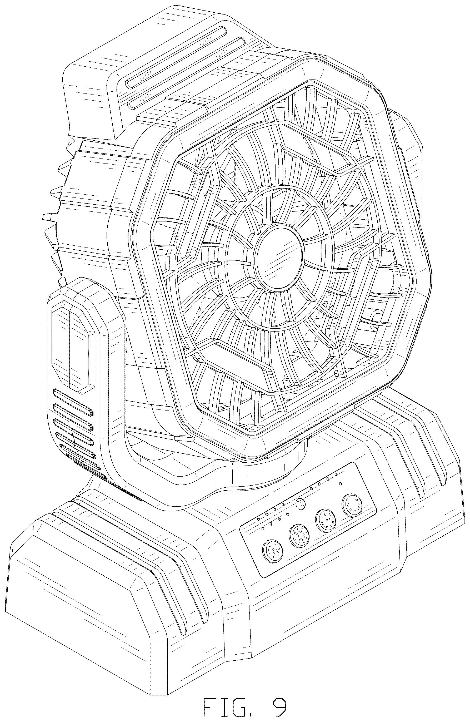Patent USD1078978 Figure 9 – Fan