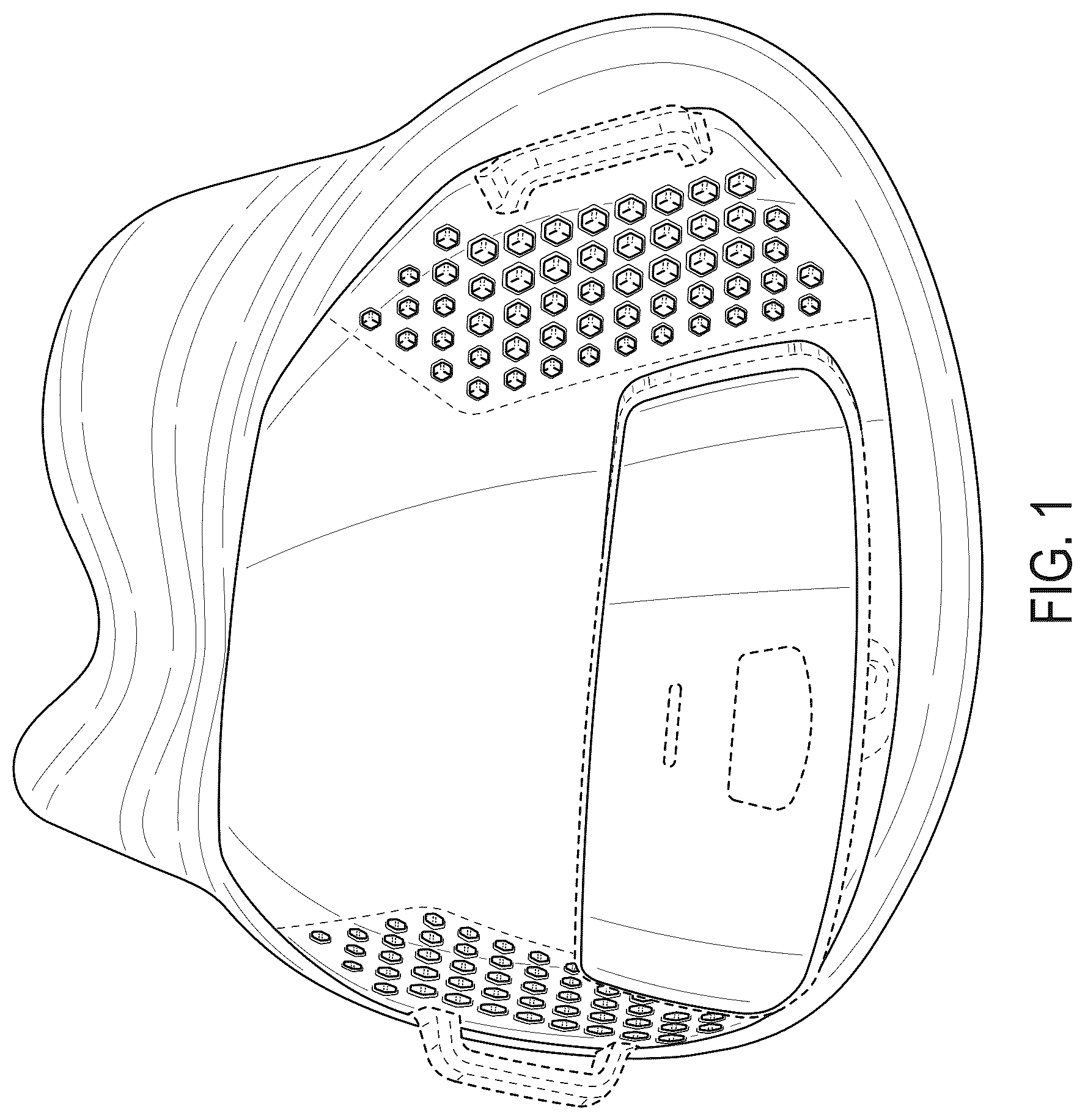 Patent USD1078987 — Device for measuring respiratory biometrics — Figure 1