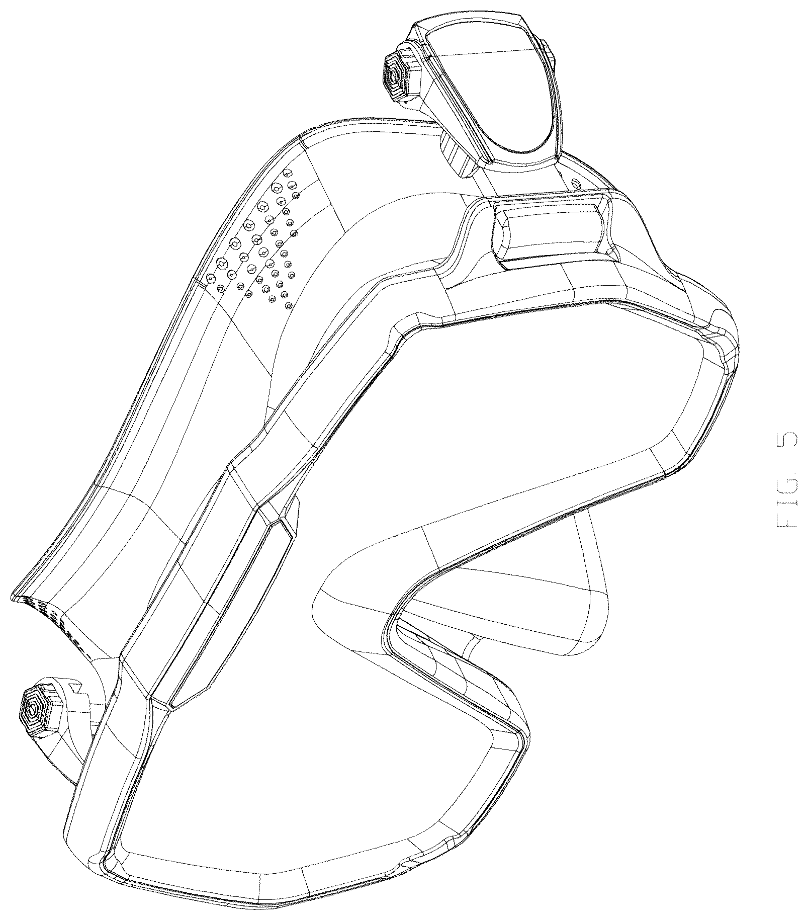 Patent USD1078991 Figure 5 – Snorkel mask