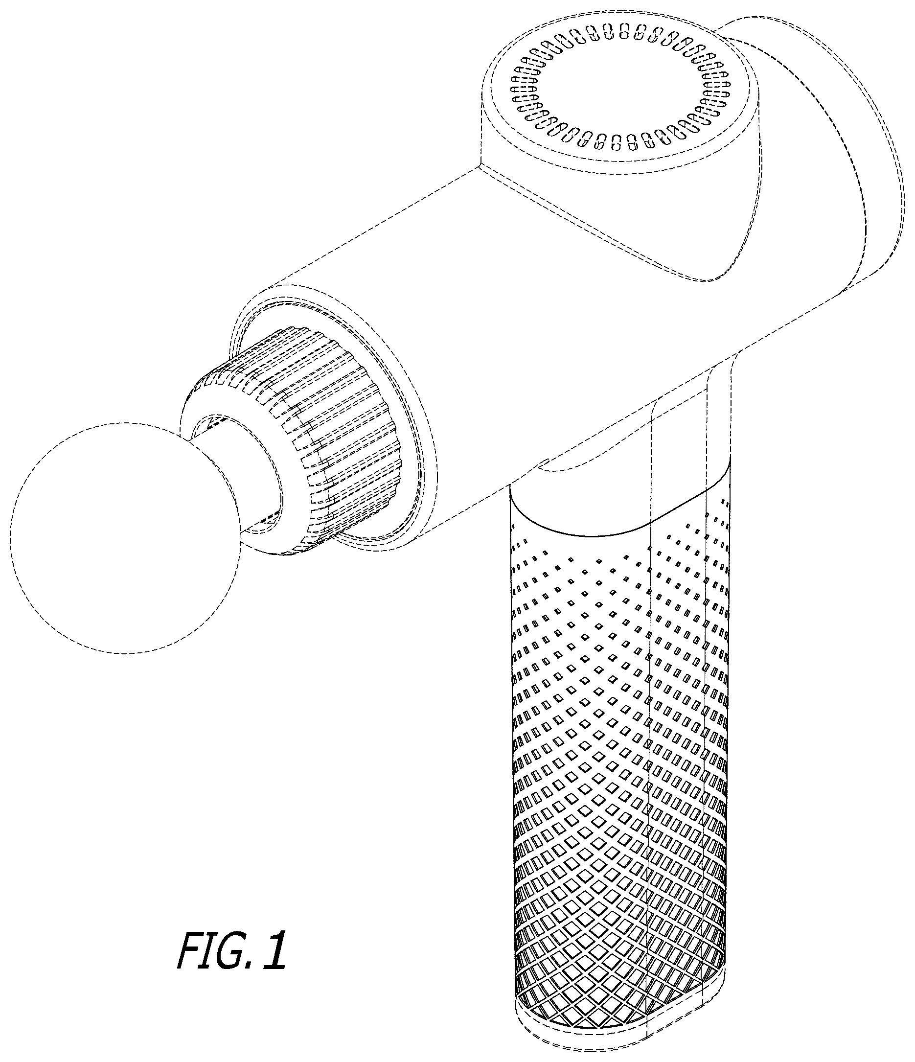 Patent USD1079038 Figure 1 – Percussion massager