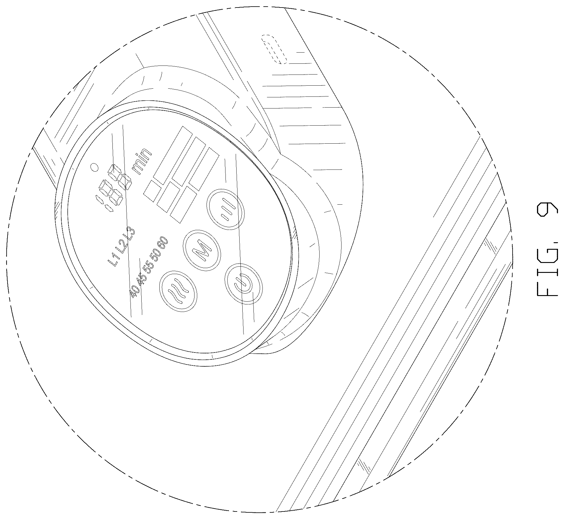 Patent USD1079039 Figure 9 – Massager