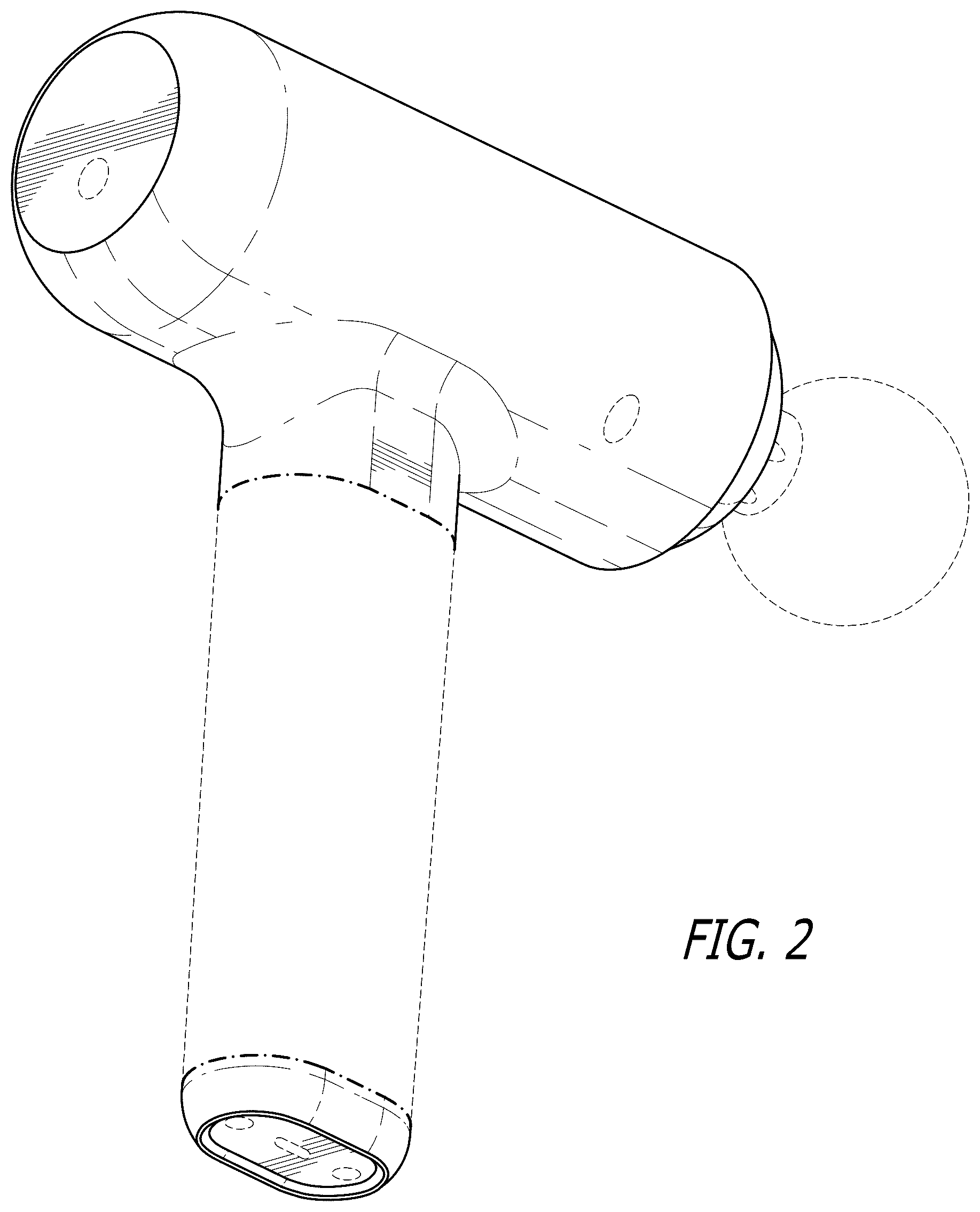 Patent USD1079043 Figure 2 – Percussion massager