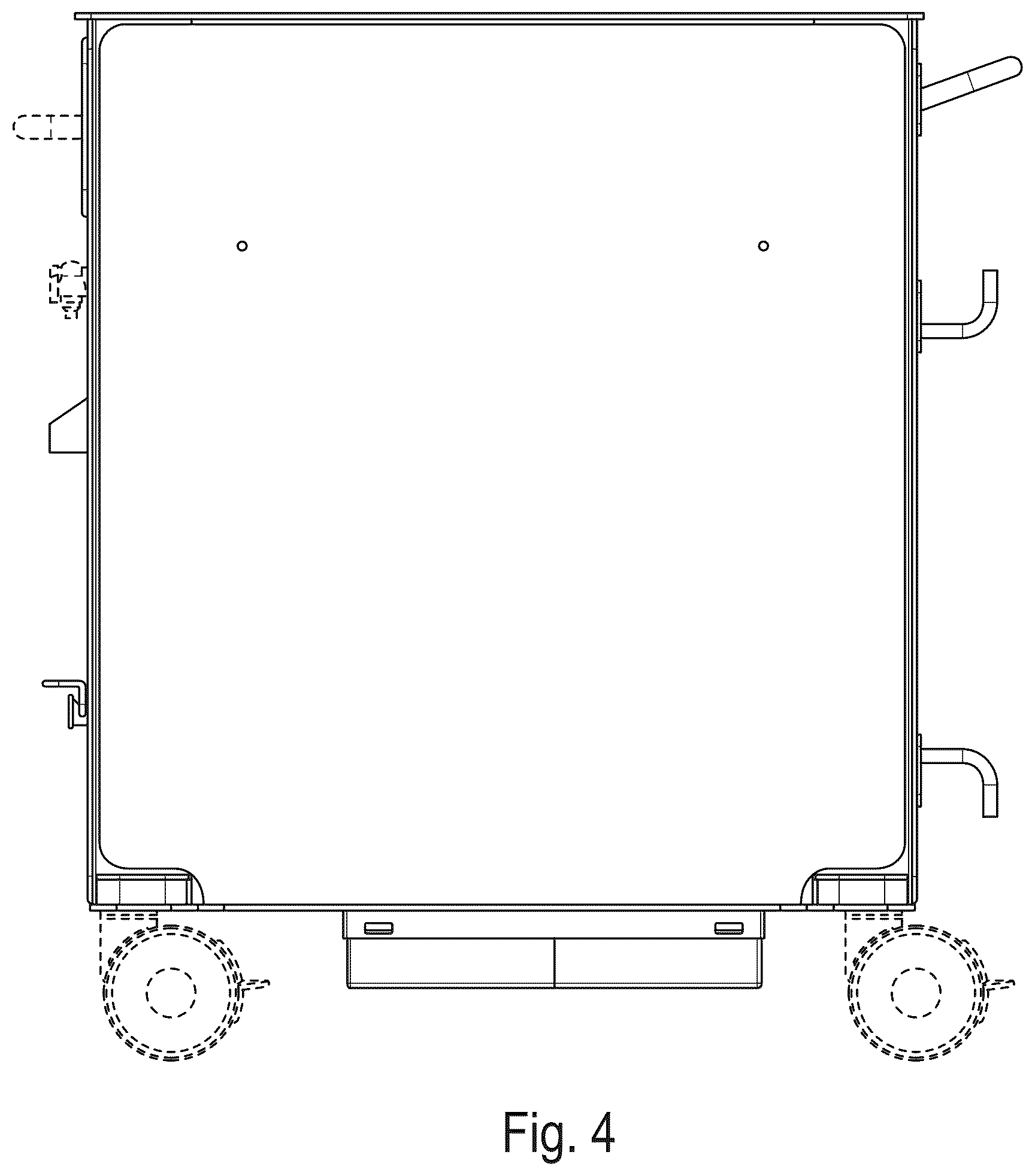 Patent USD1079051 Figure 4 – Trolley for medical care
