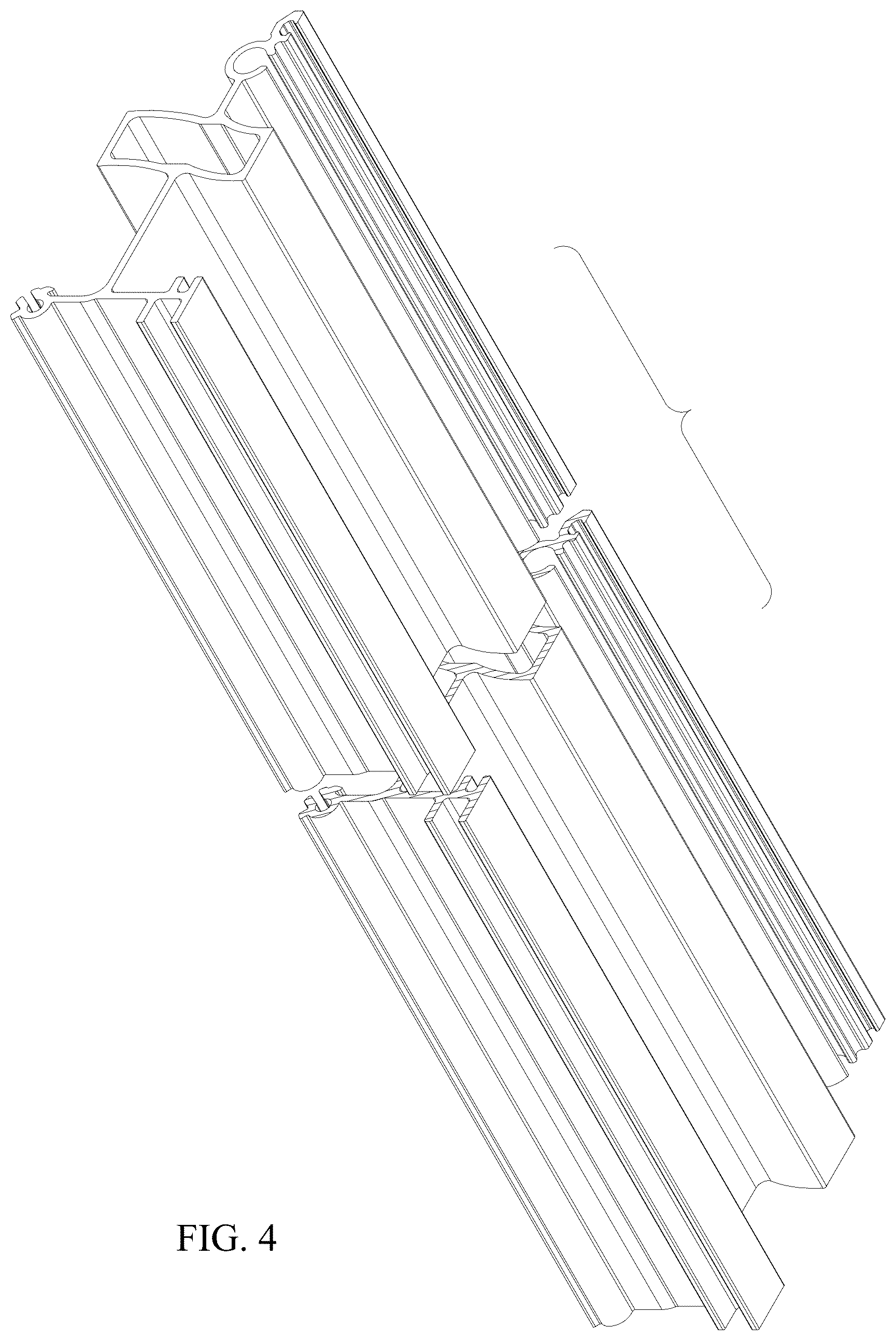 Patent USD1079053 Figure 4 – Sash to frame connecting member profile