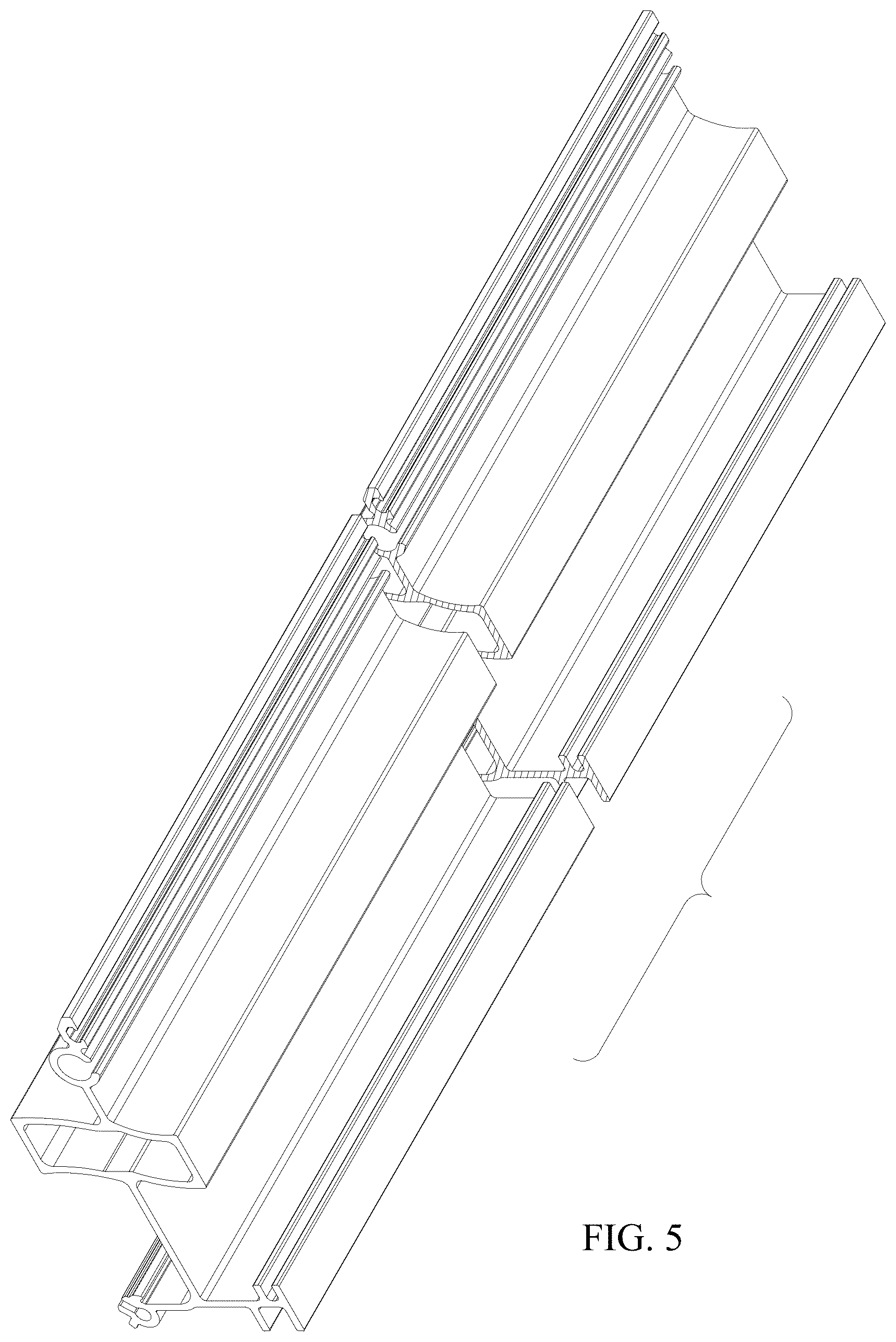 Patent USD1079053 Figure 5 – Sash to frame connecting member profile