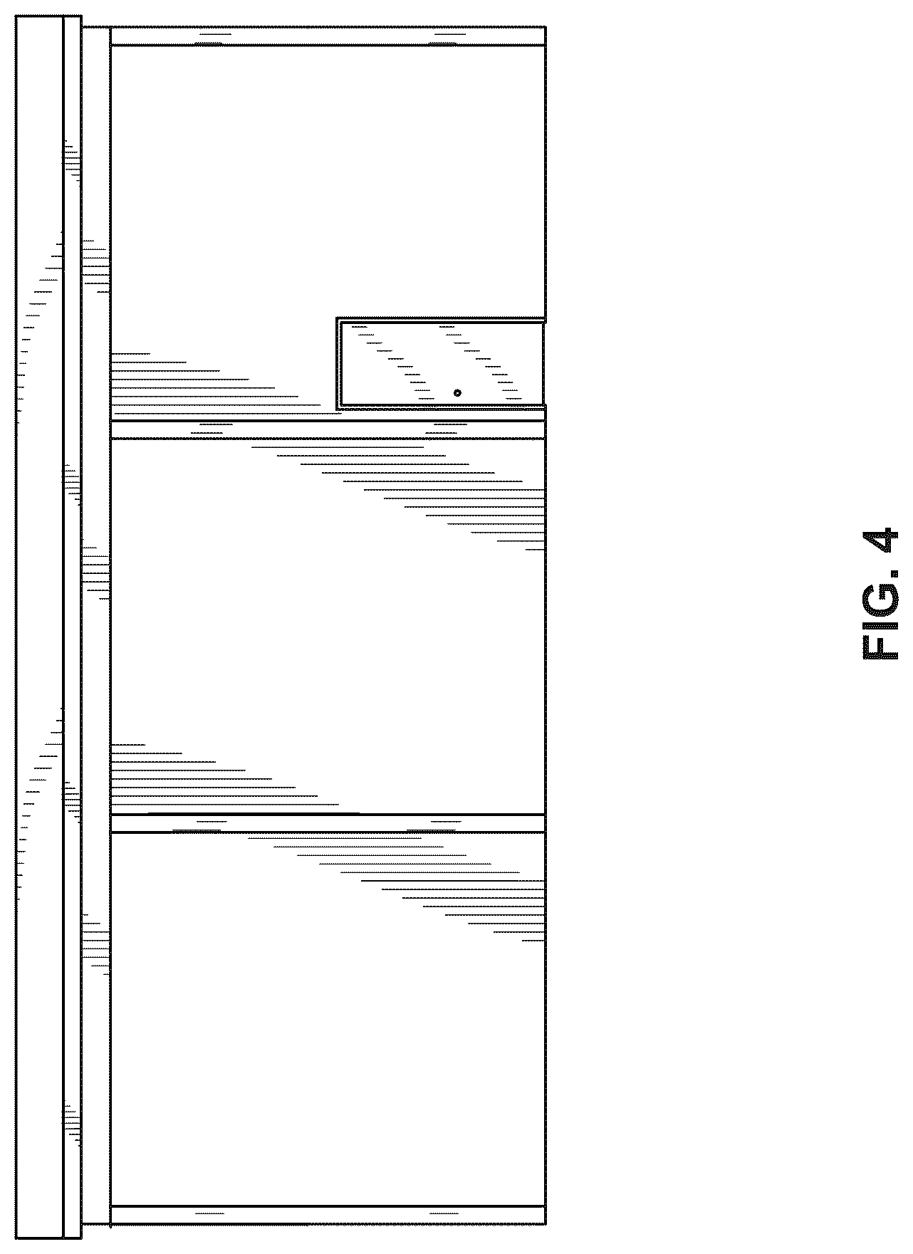 Patent USD1079058 Figure 4 – Garage with storage