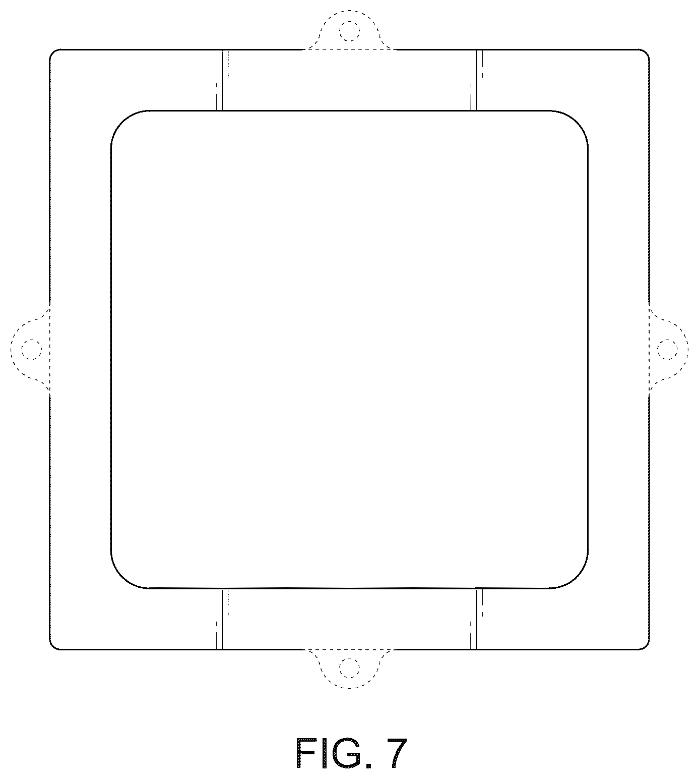 Patent USD1079062 Figure 7 – Column mounting plate