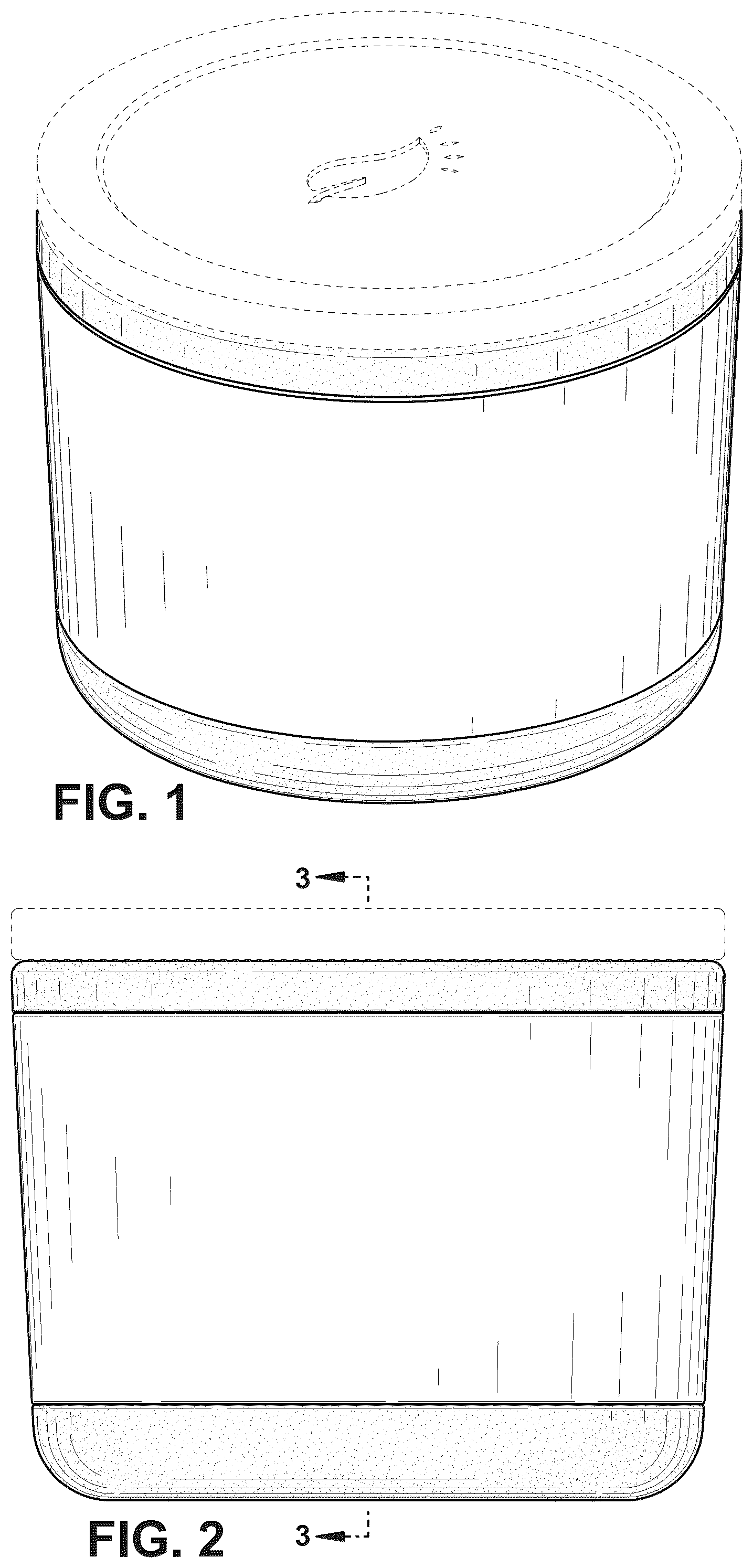 Patent USD1079068 Figure 1 – Reusable candle vessel