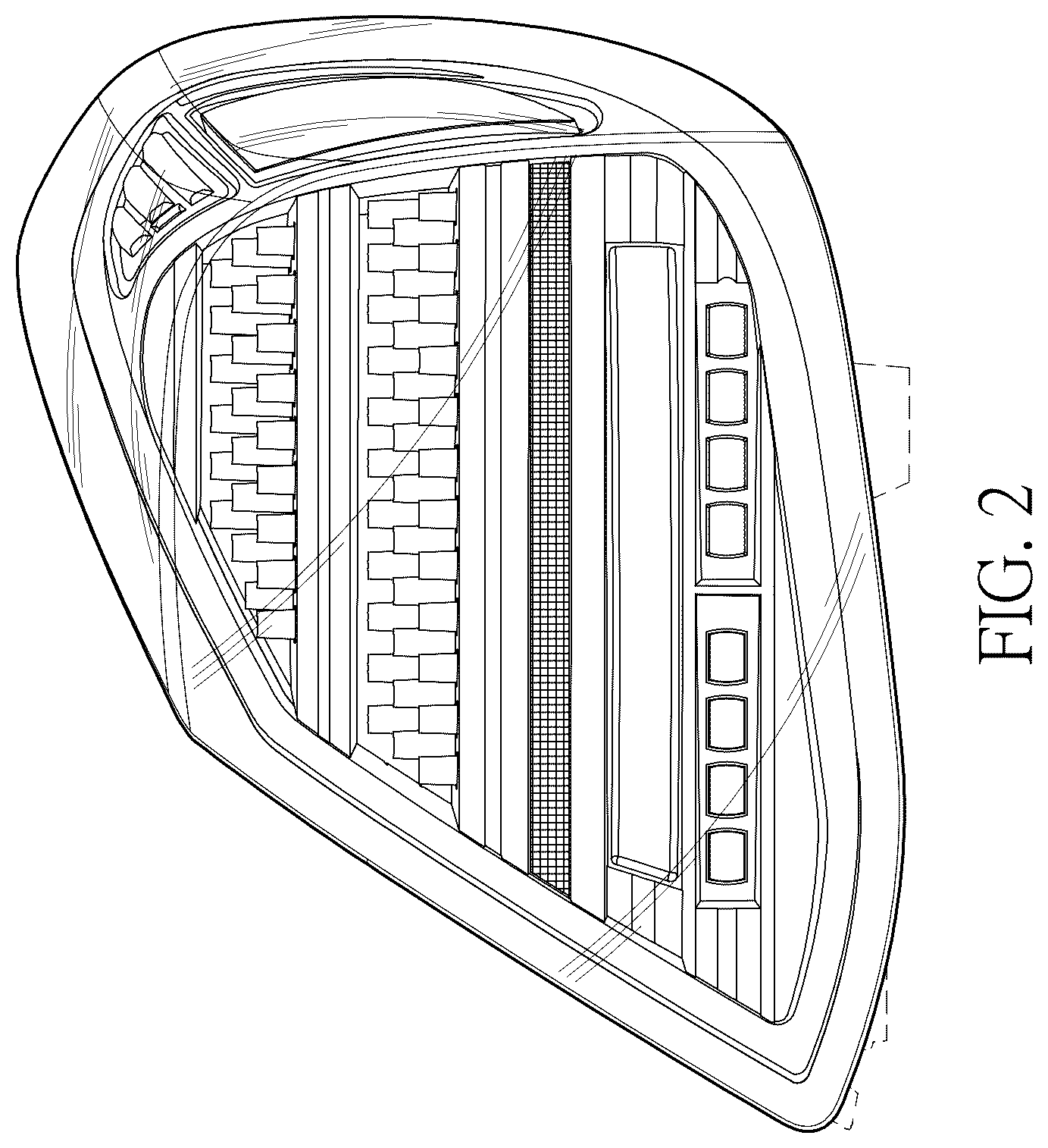 Patent USD1079073 Figure 2 – Vehicle light