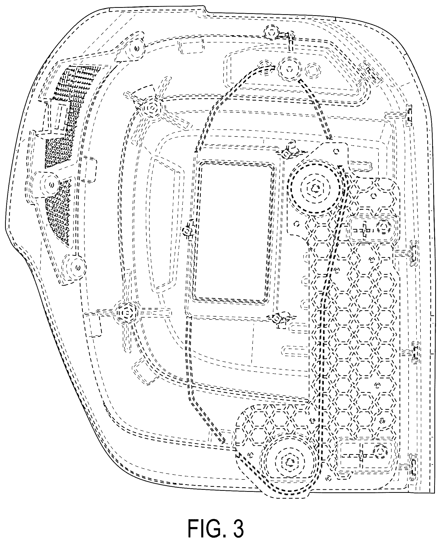 Patent USD1079074 Figure 3 – Vehicle tail light