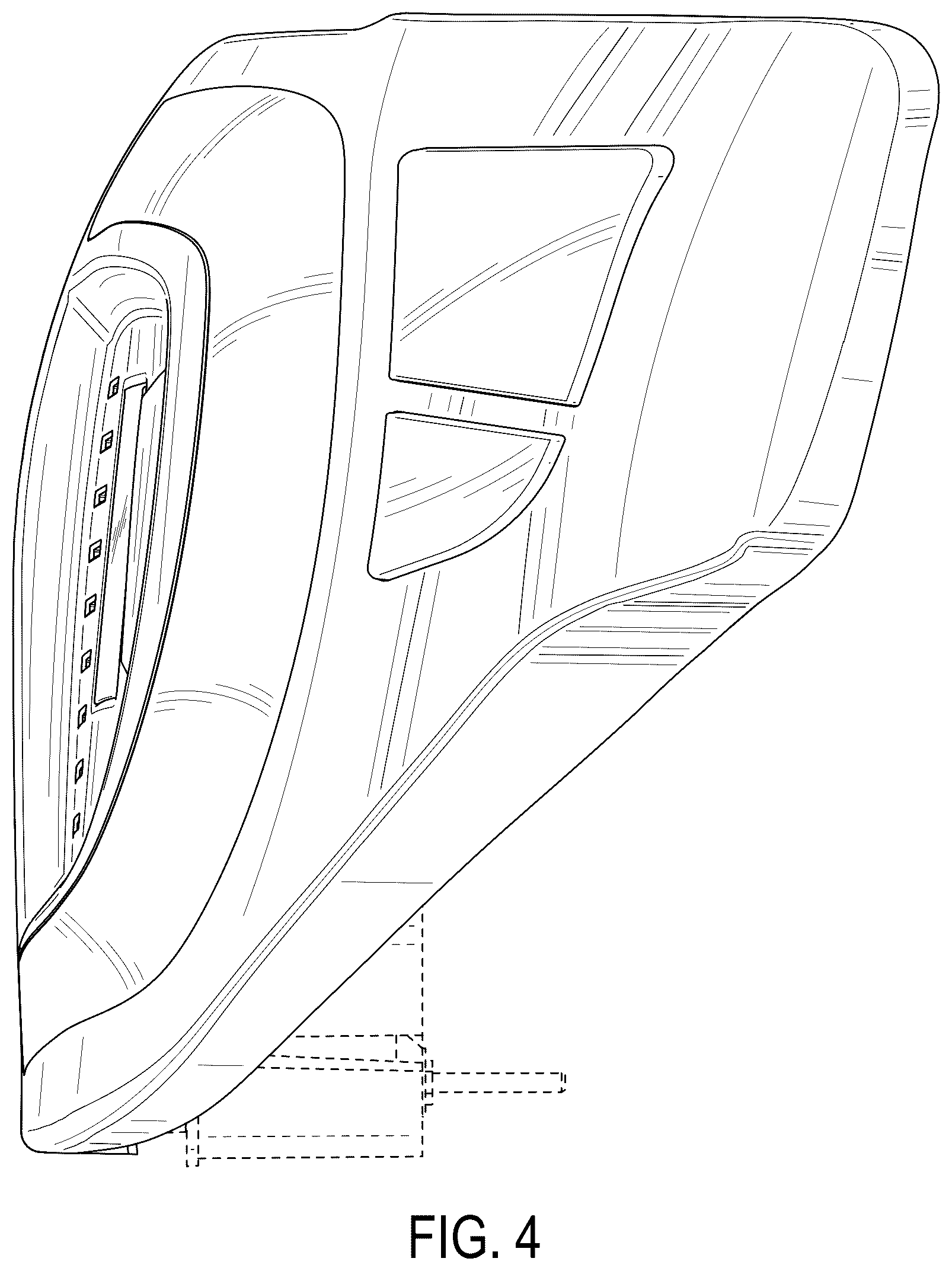 Patent USD1079074 Figure 4 – Vehicle tail light