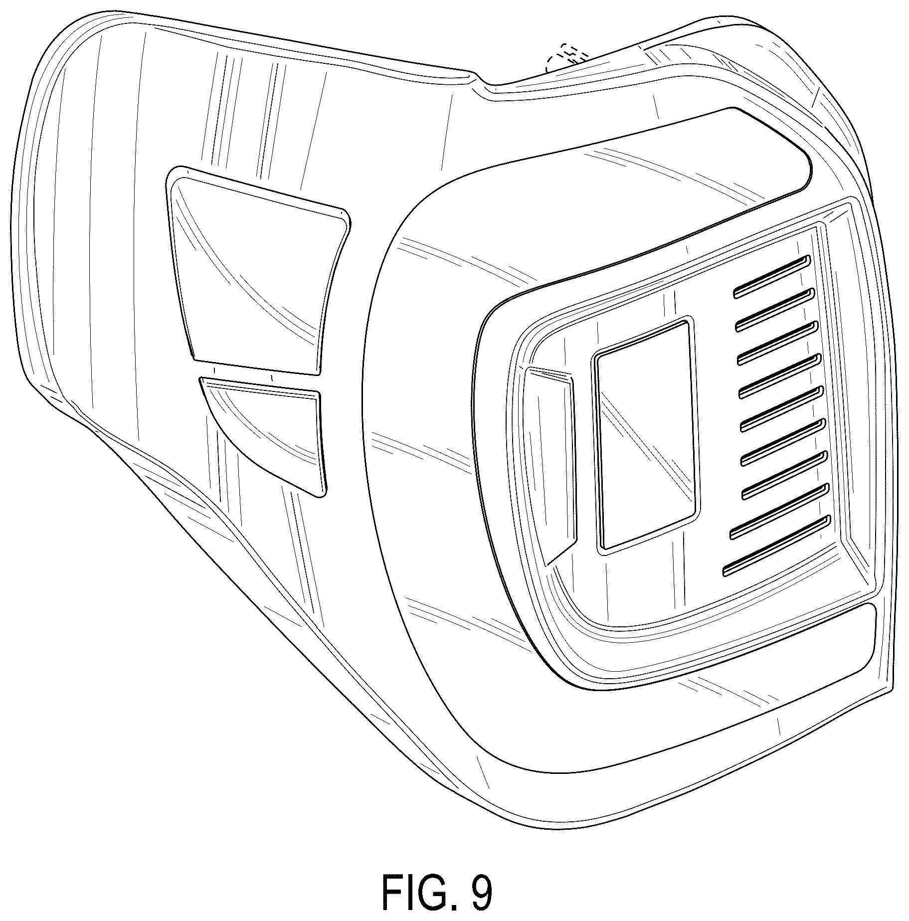 Patent USD1079074 Figure 9 – Vehicle tail light