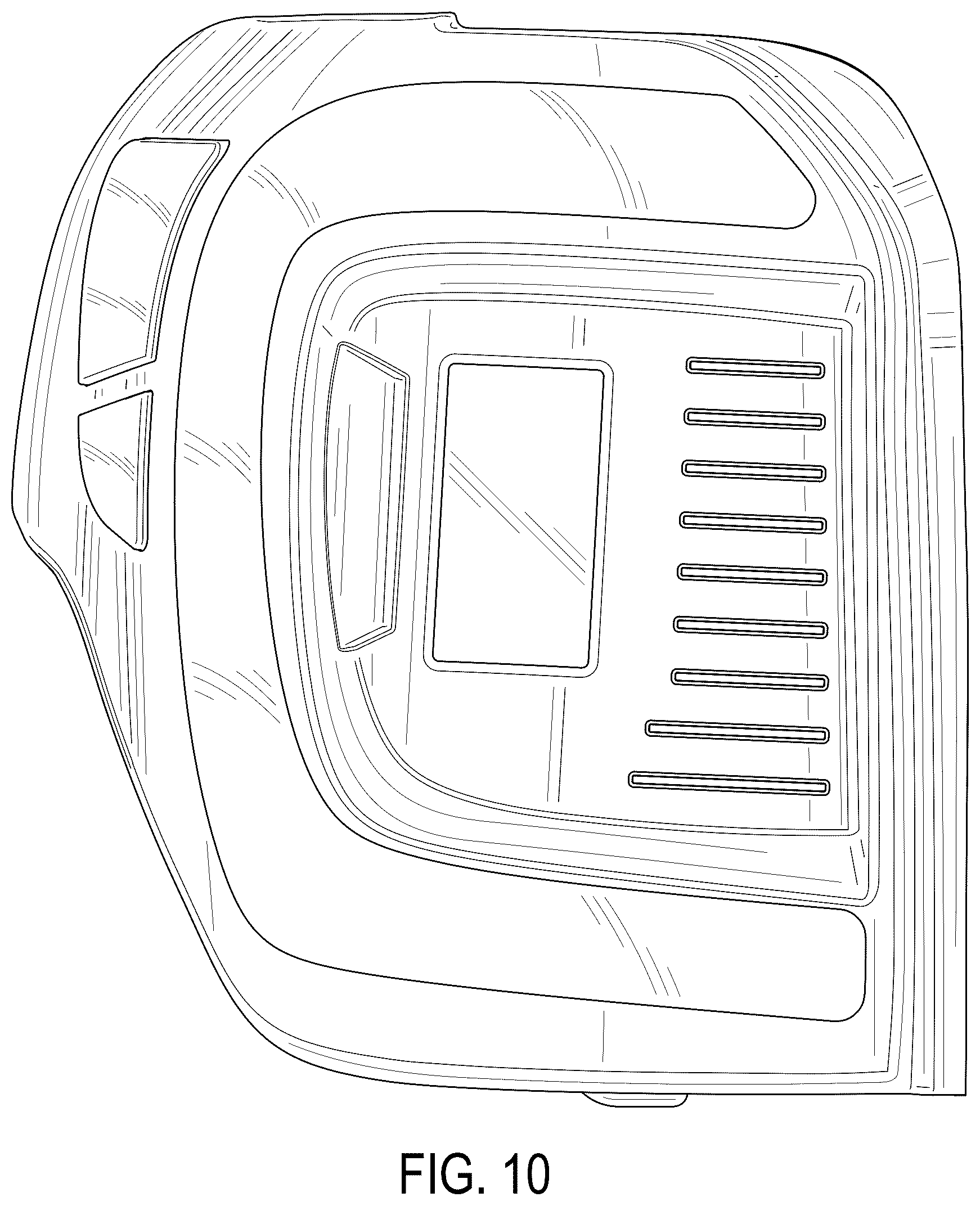 Patent USD1079074 Figure 10 – Vehicle tail light