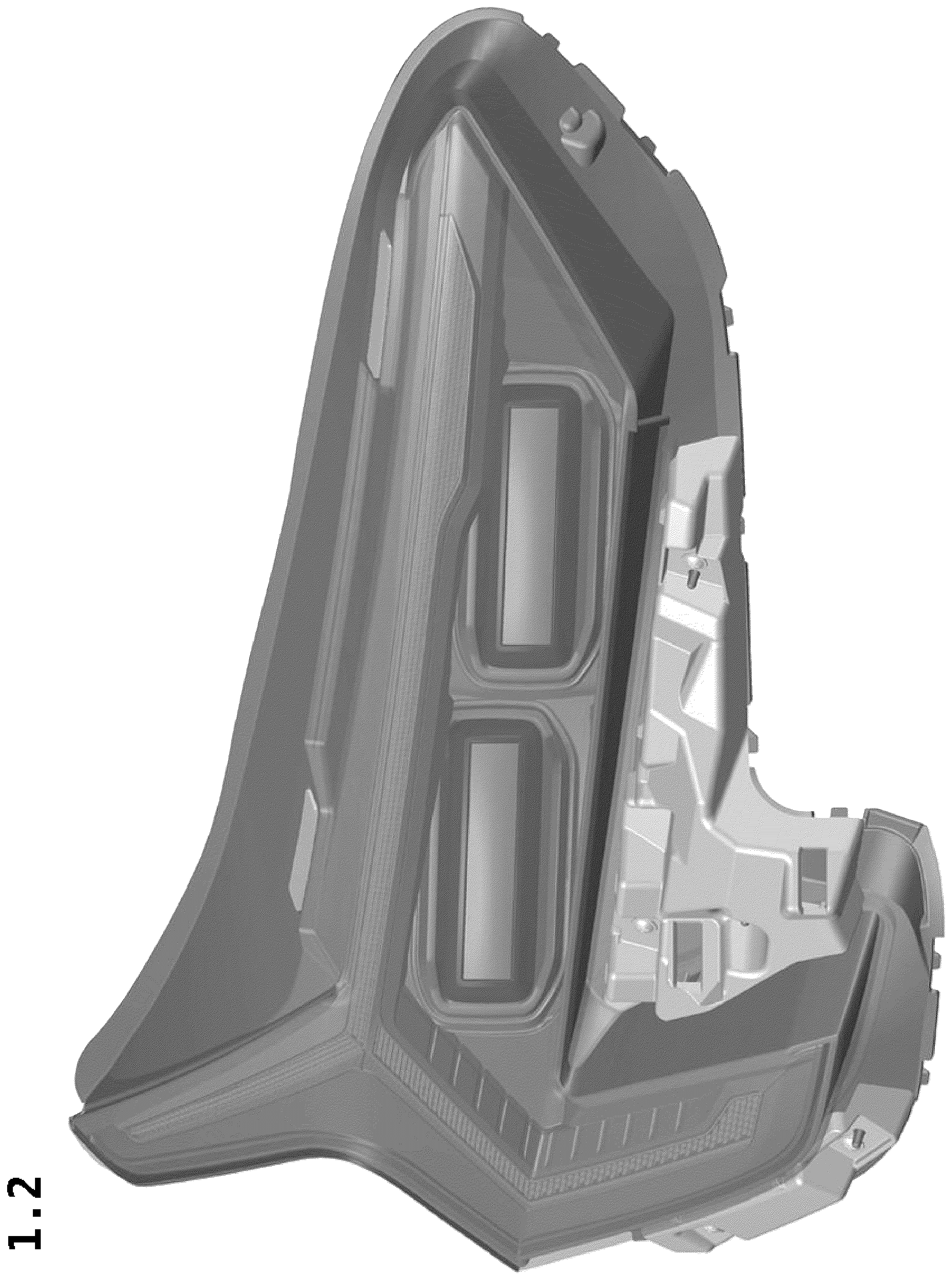 Patent USD1079076 Figure 2 – Head lamp for automobile