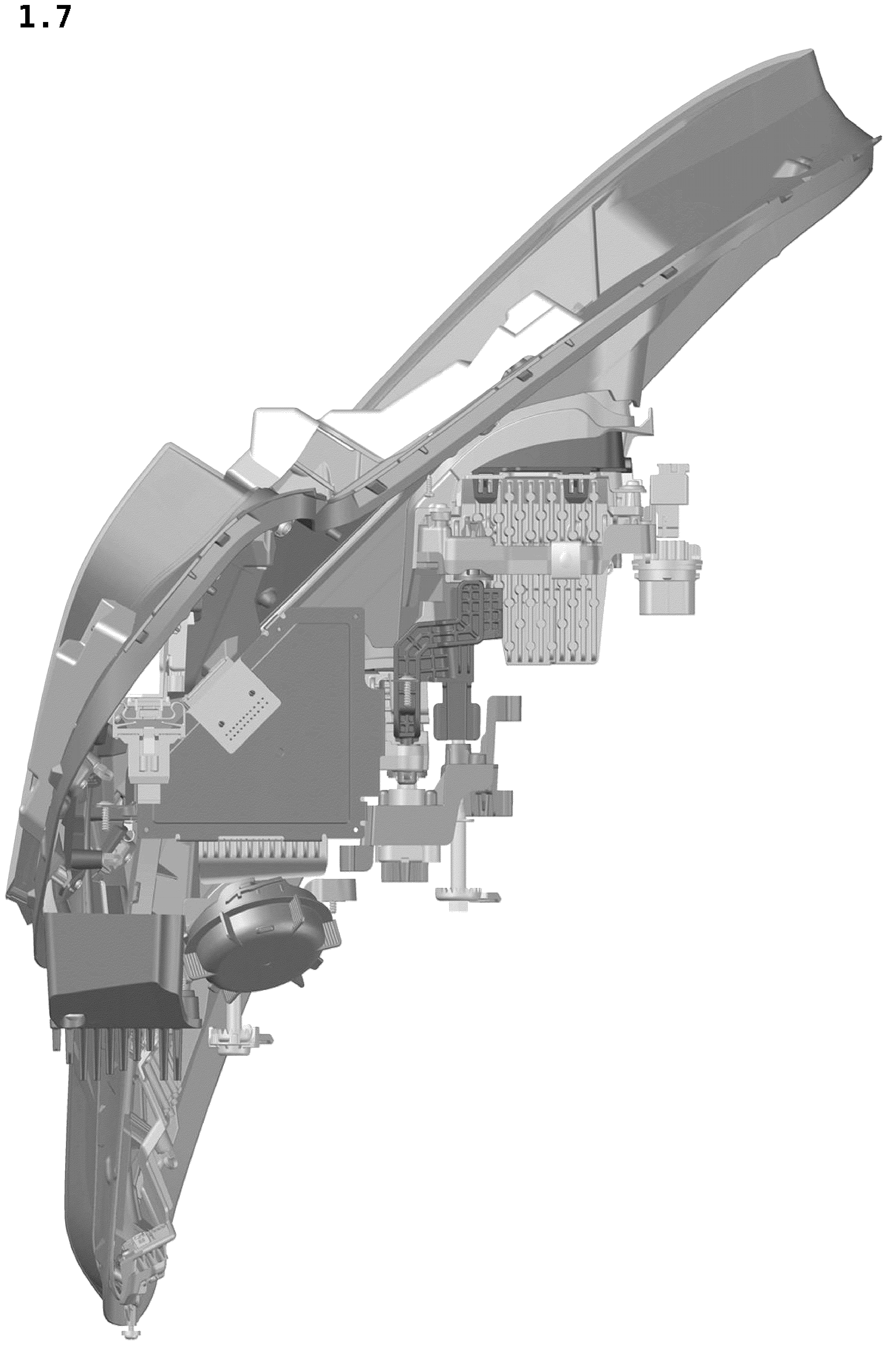 Patent USD1079076 Figure 7 – Head lamp for automobile