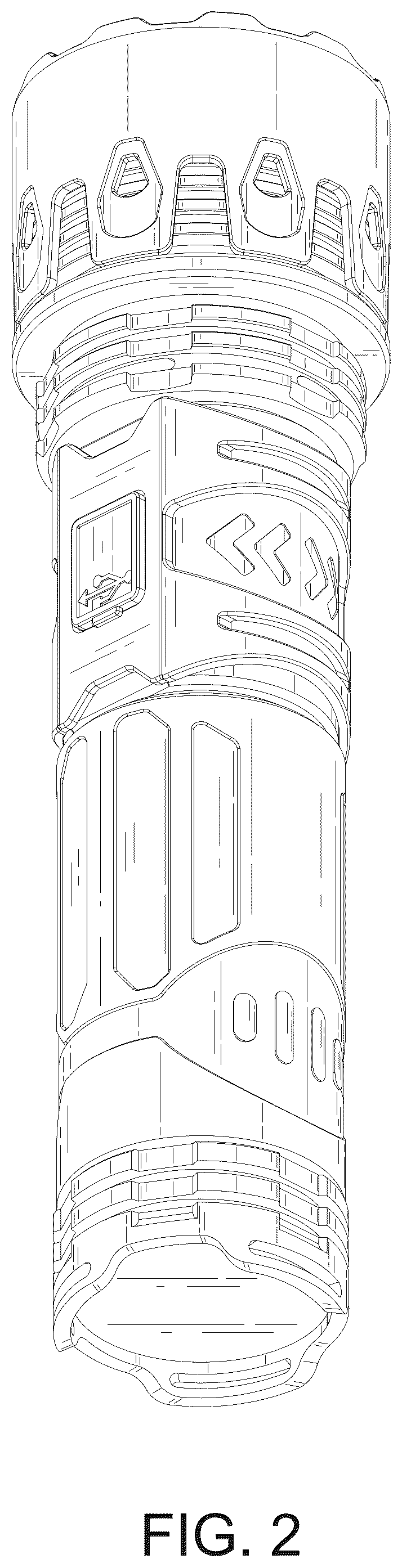 Patent USD1079080 Figure 2 – Flashlight