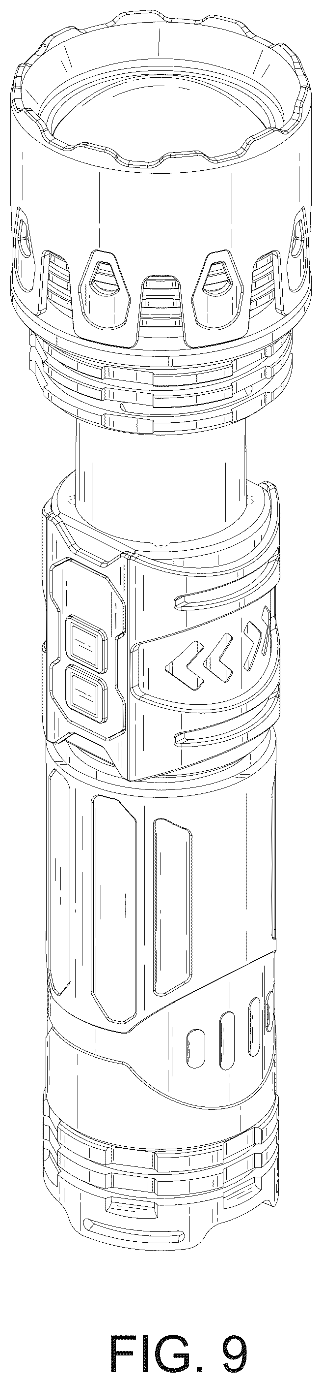 Patent USD1079080 Figure 9 – Flashlight