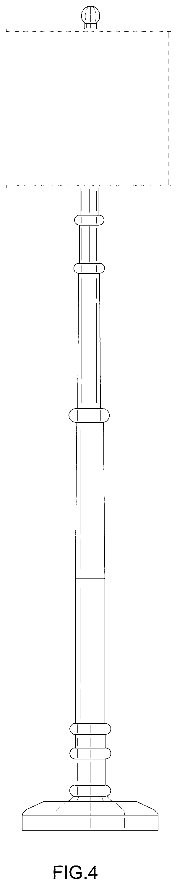 Patent USD1079101 Figure 4 – Floor lamp