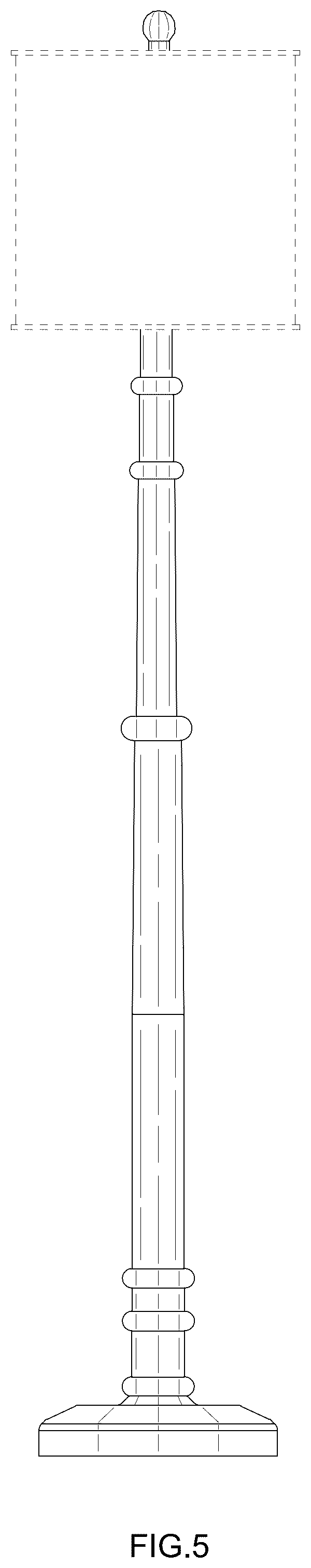Patent USD1079101 Figure 5 – Floor lamp