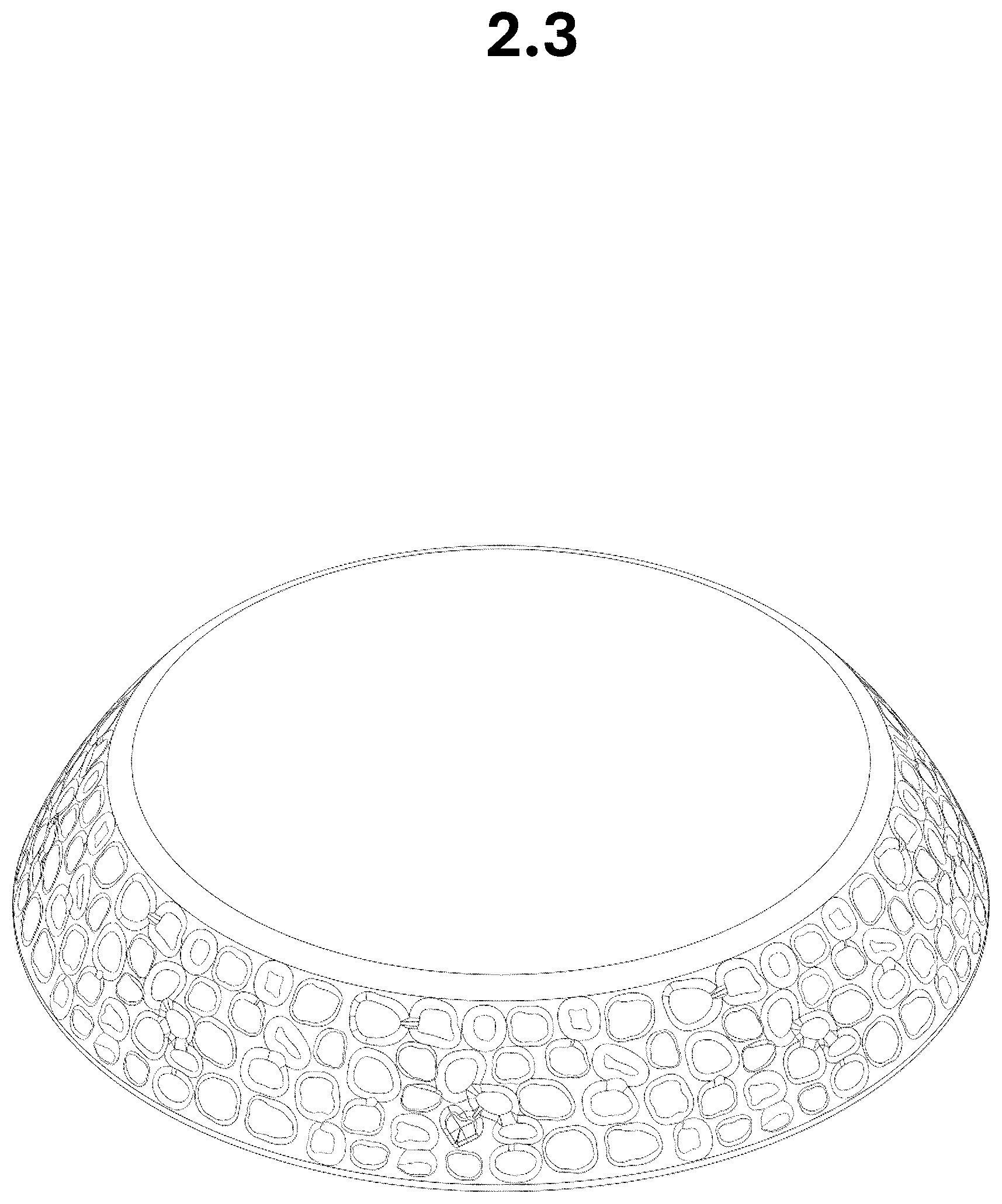 Patent USD1079105 Figure 3 – Shade for lamp