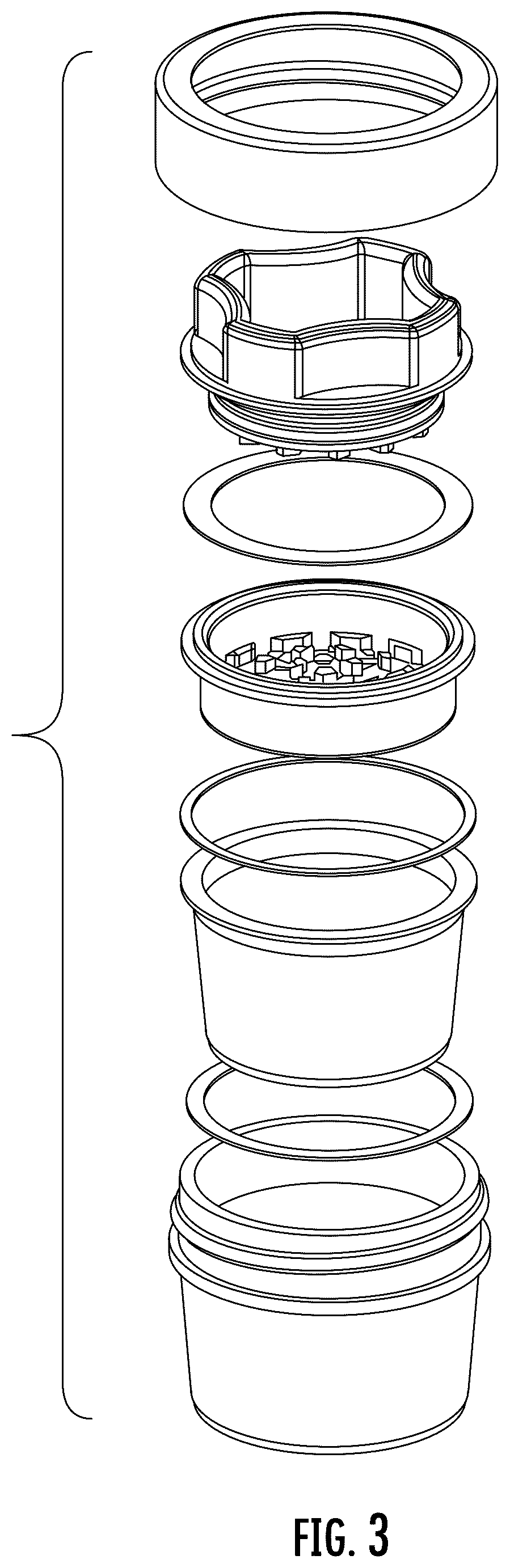Patent USD1079118 Figure 3 – Grinder