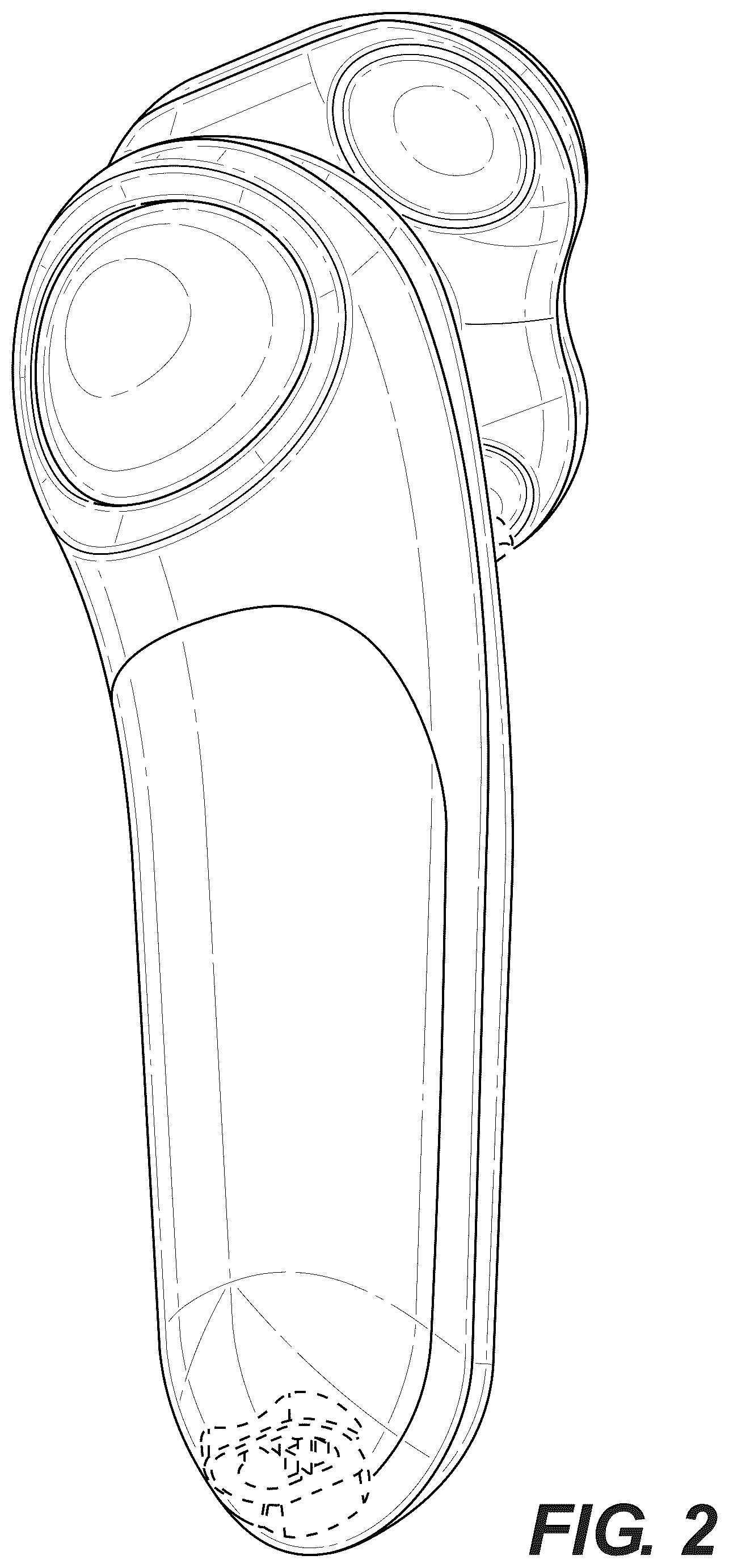 Patent USD1079129 Figure 2 – Shaver