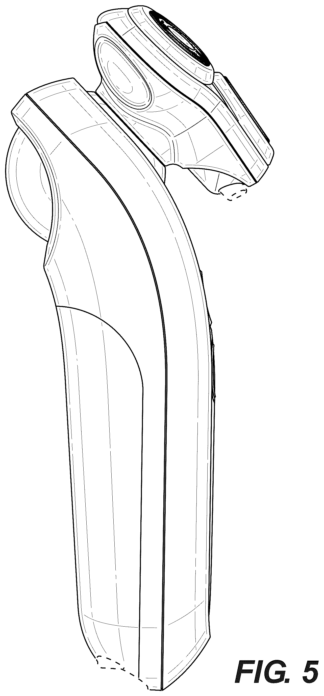 Patent USD1079129 Figure 5 – Shaver