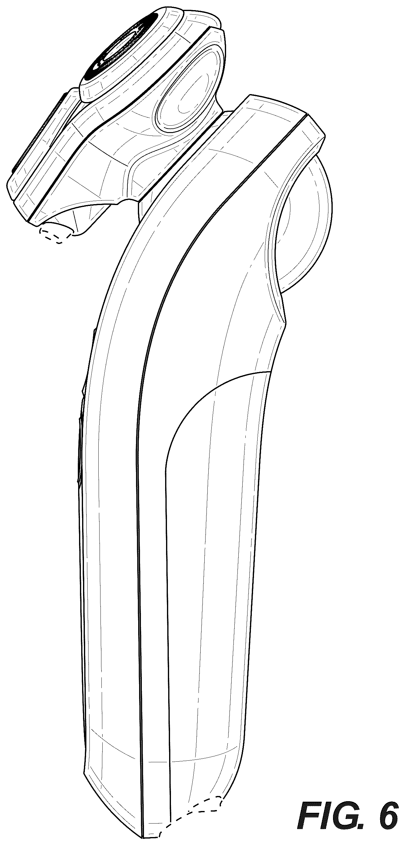 Patent USD1079129 Figure 6 – Shaver