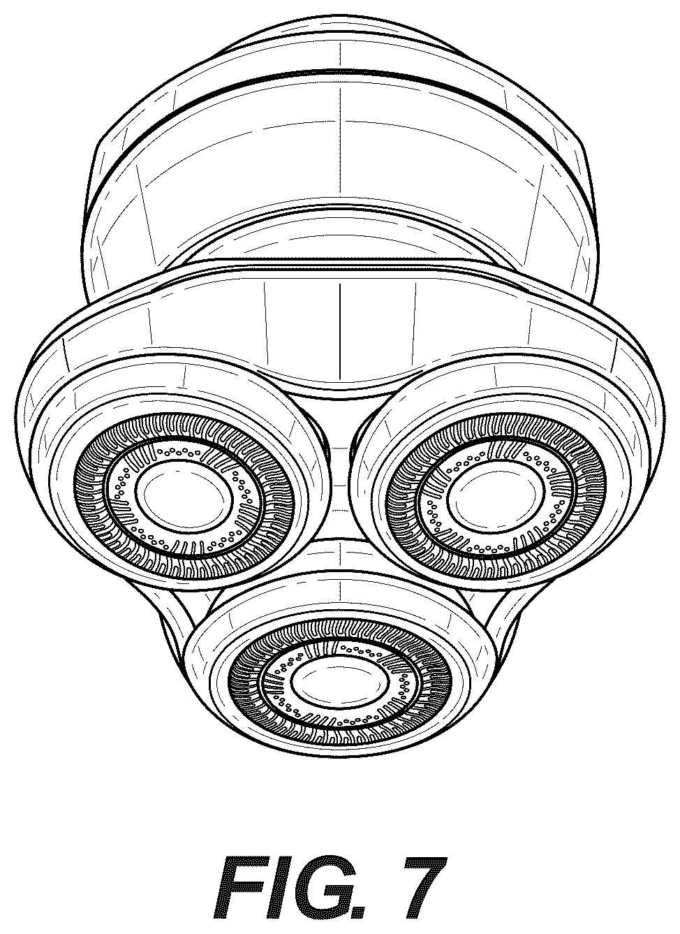 Patent USD1079129 Figure 7 – Shaver