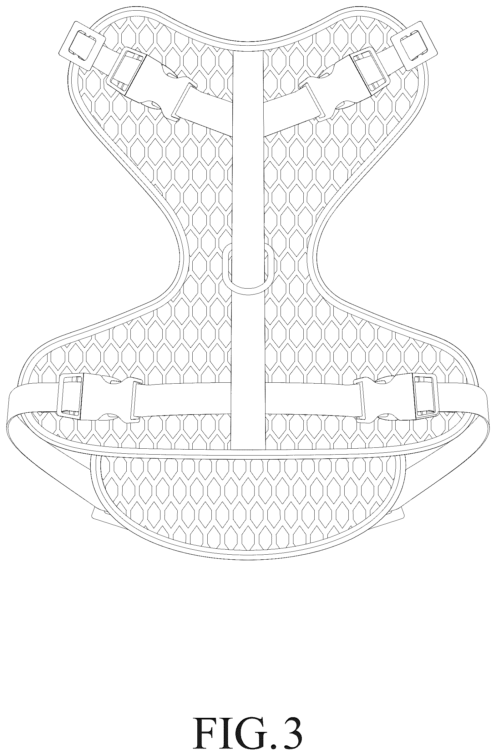 Patent USD1079144 Figure 3 – Combination dog harness and leash